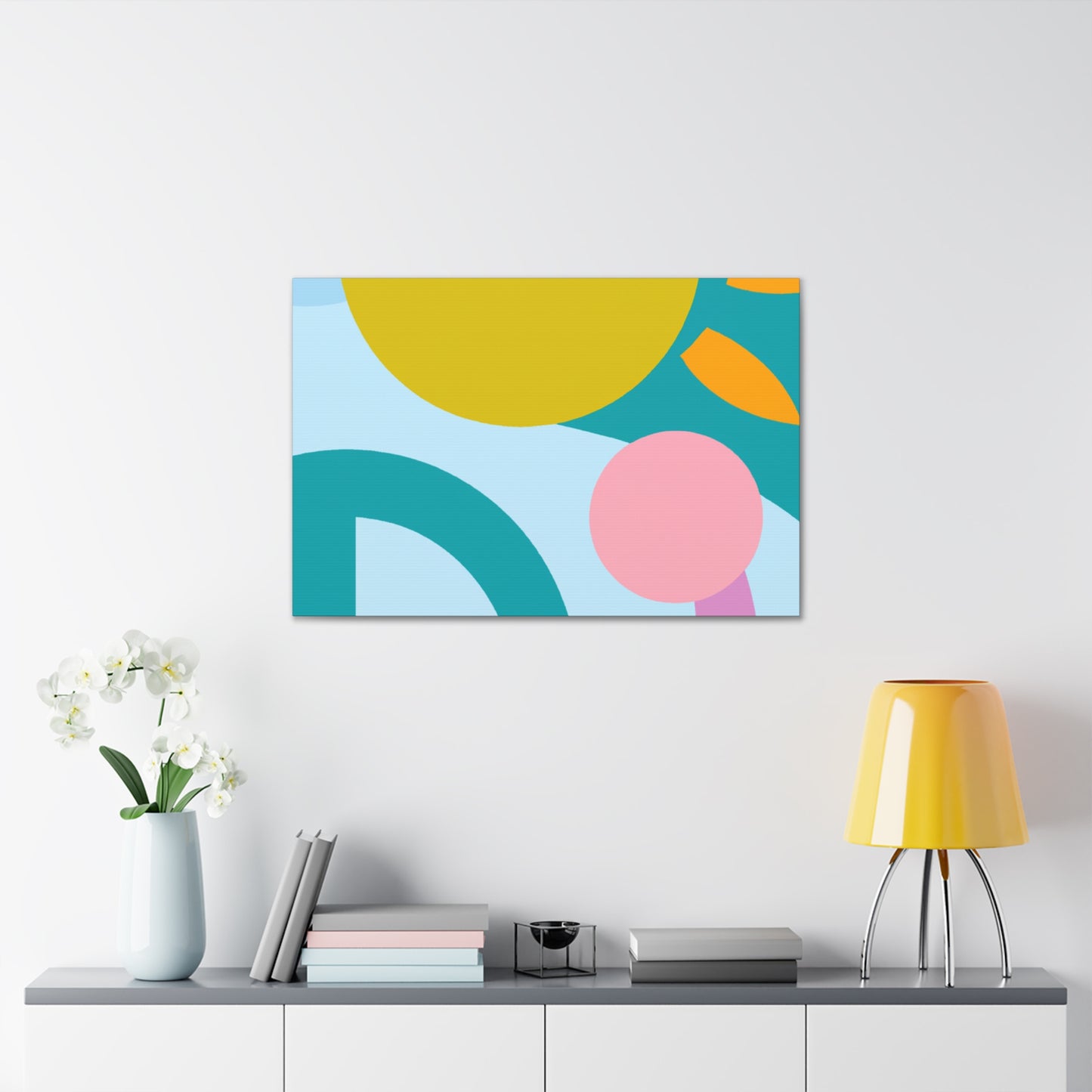 Pigment Paradise- Midcentury - Canvas