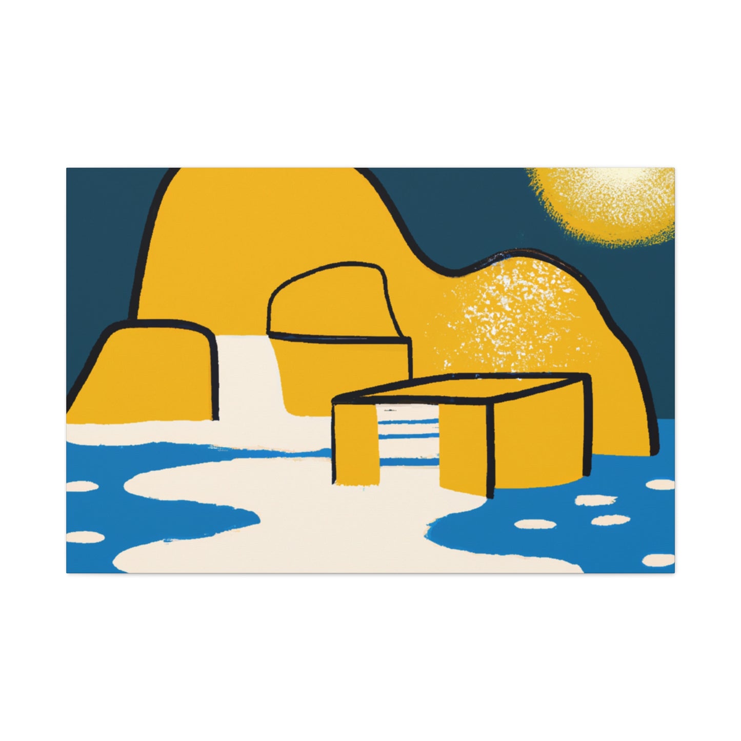 Zen Garden - Midcentury - Canvas