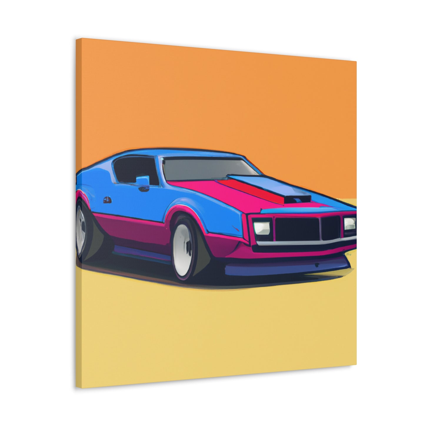 White Lightning - Automobile - Canvas