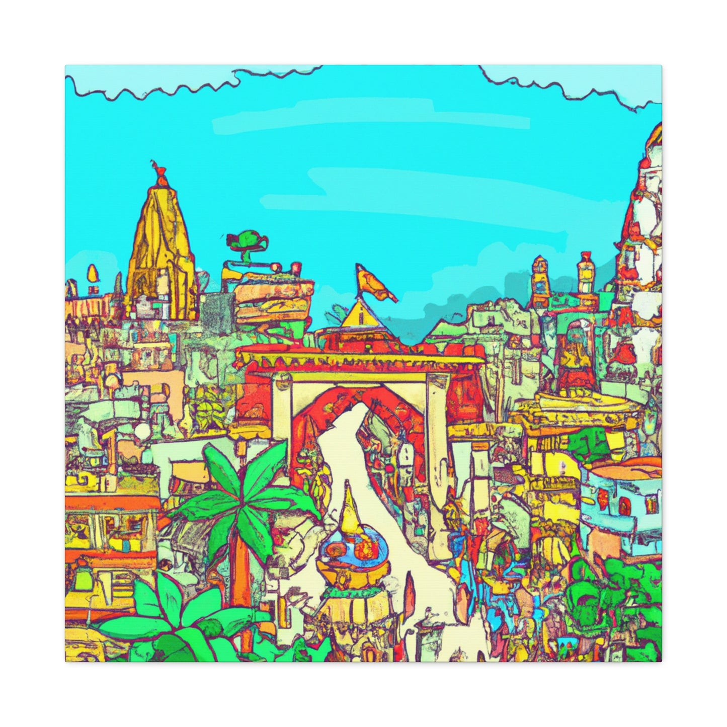 Drishti - Destination India - Canvas