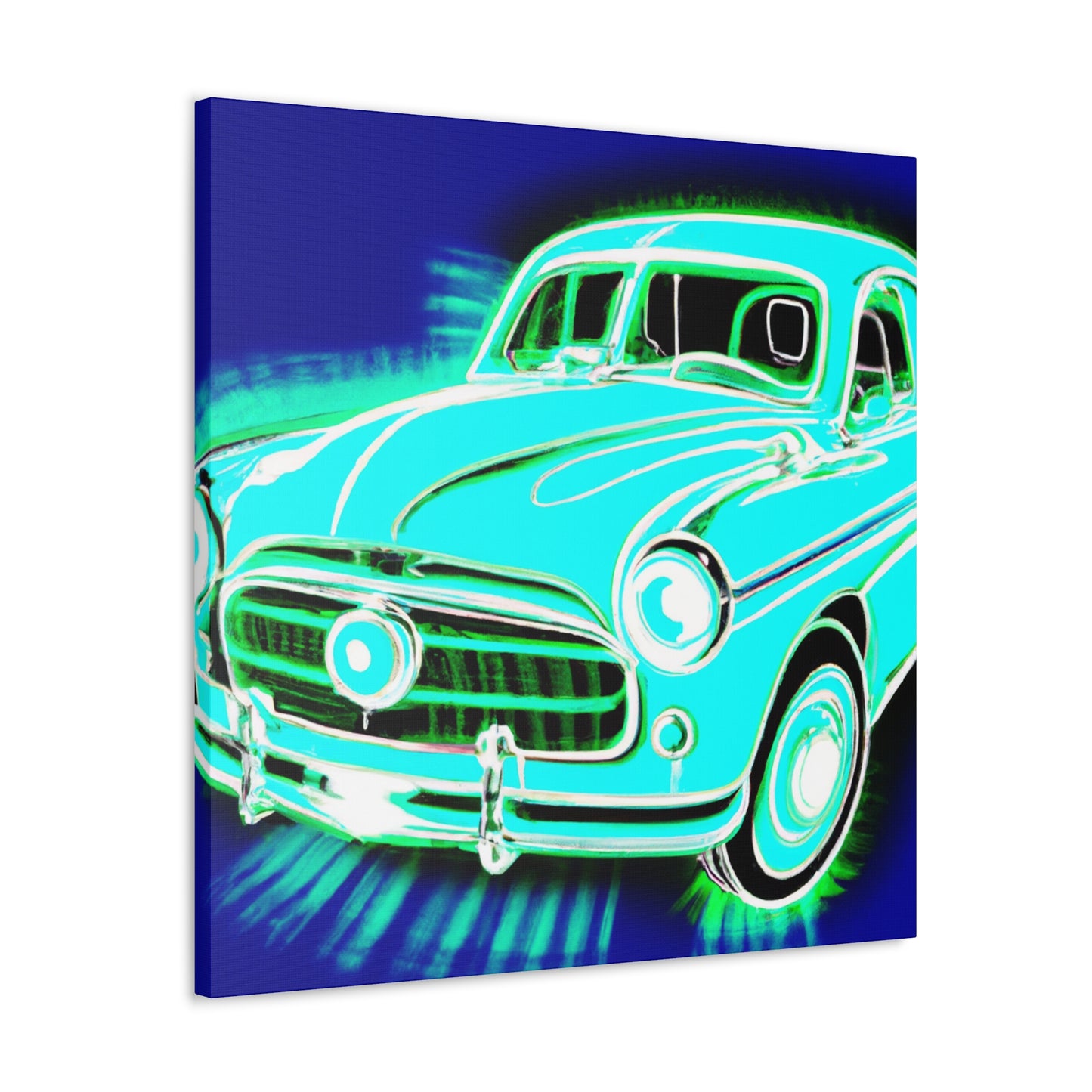 "Retro Rev-Up" - Automobile Canvas