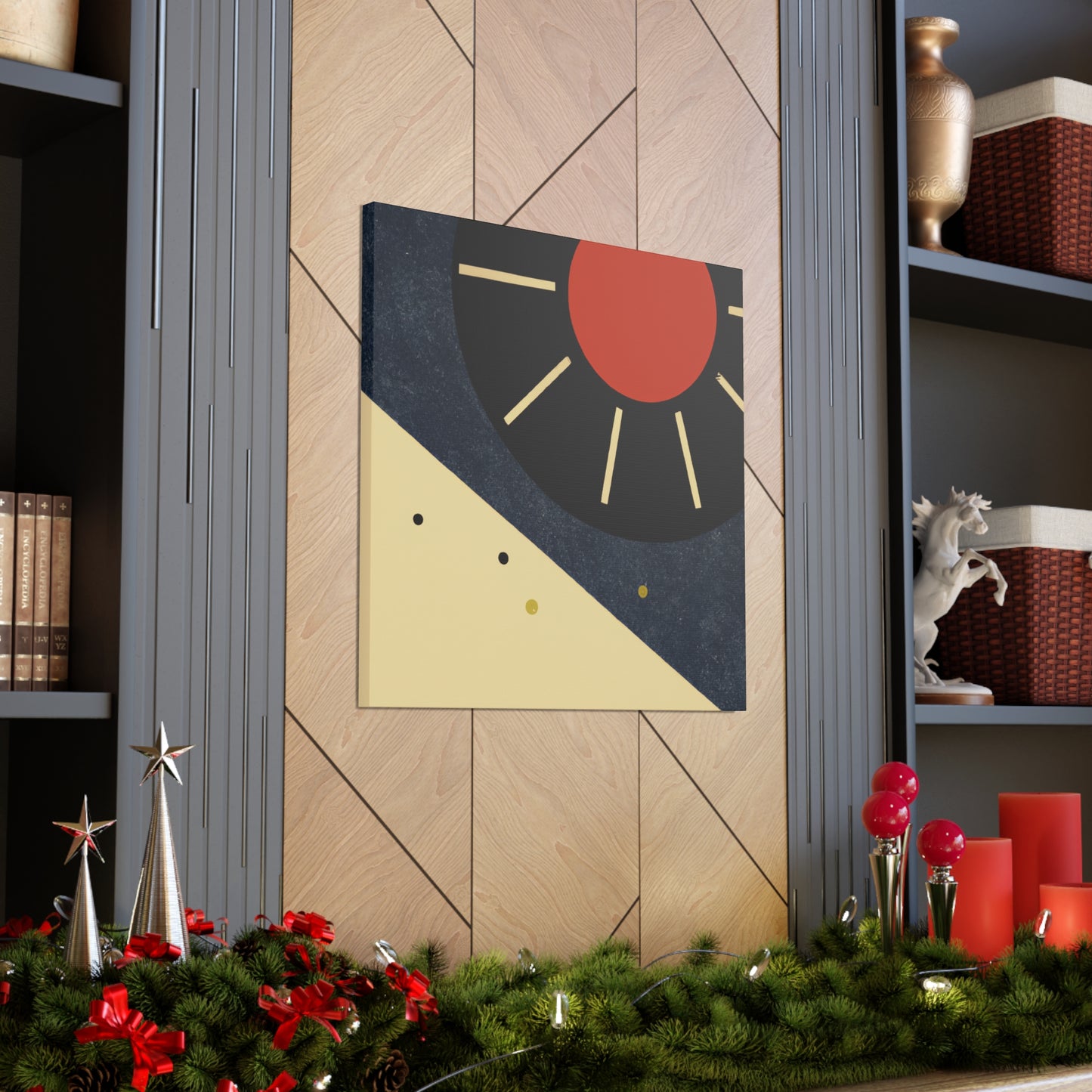 Rays - Retro Music Midcentury Canvas