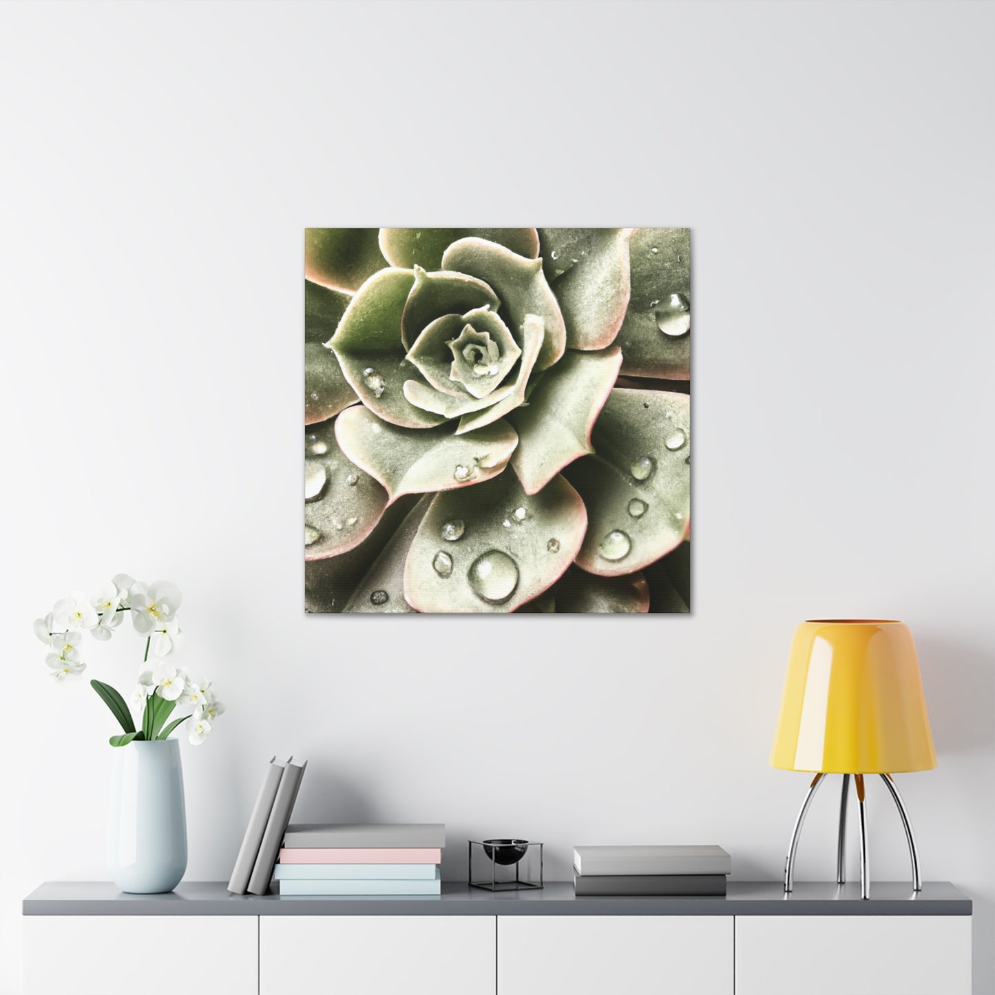 Neutral Close Up - Canvas - Succulent