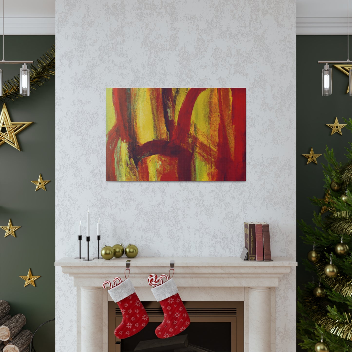 Fire Field - Abstract Canvas