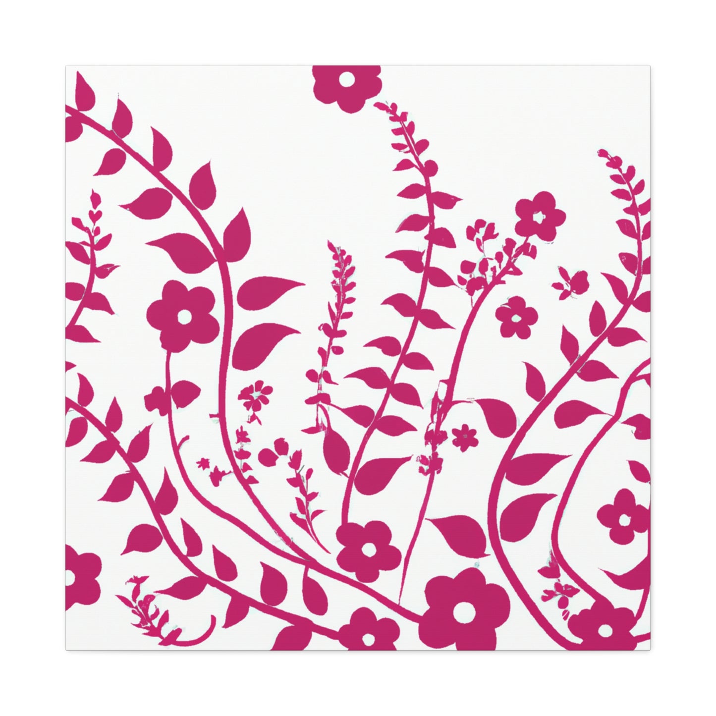 Carmine - Floral - Canvas