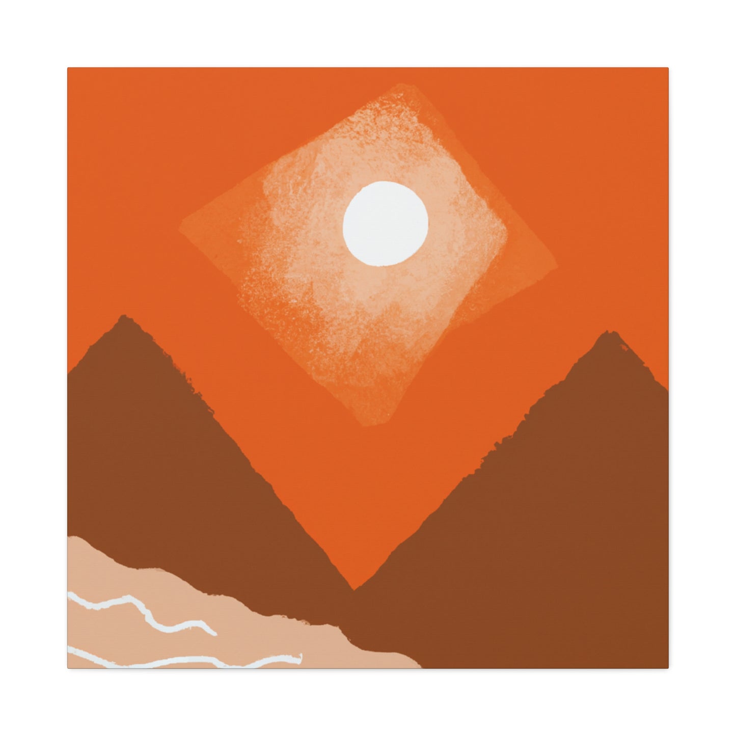 The Empire Chair - Vintage Contemporary - Desert Landscape - Canvas