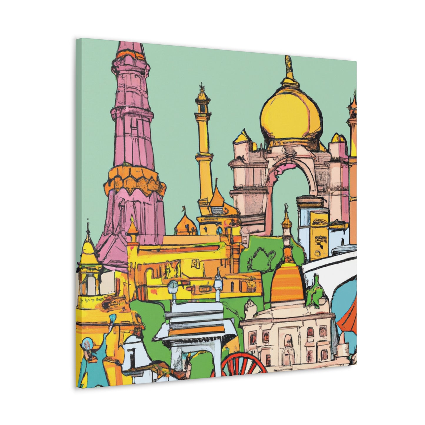 Lotus Island - Destination India - Canvas