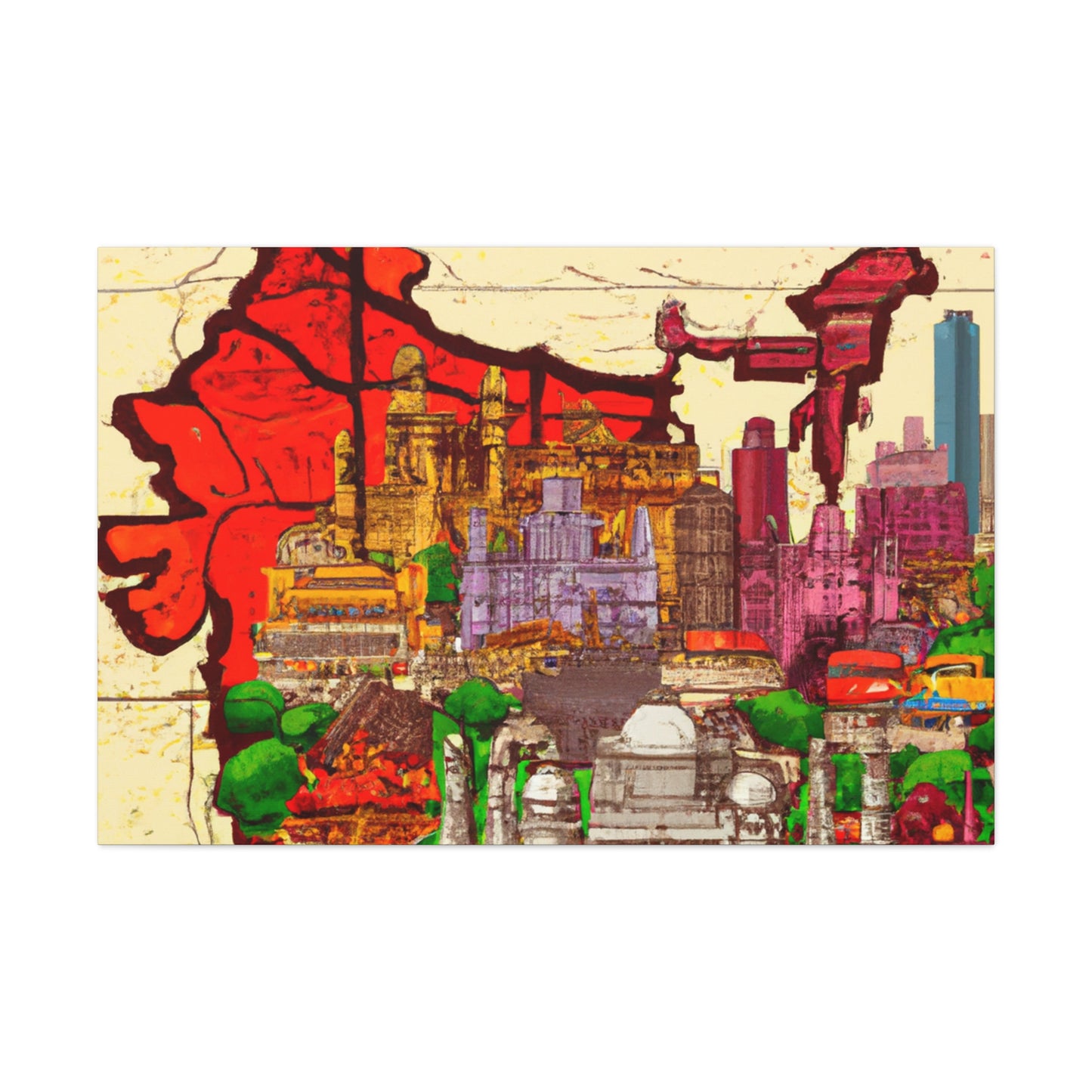 Dazzling Beauty - Destination India - Canvas