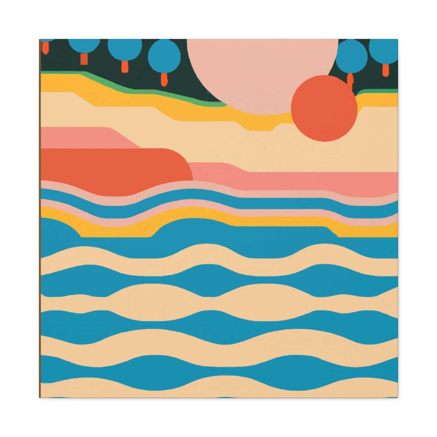 Cool Me Off - Midcentury Canvas