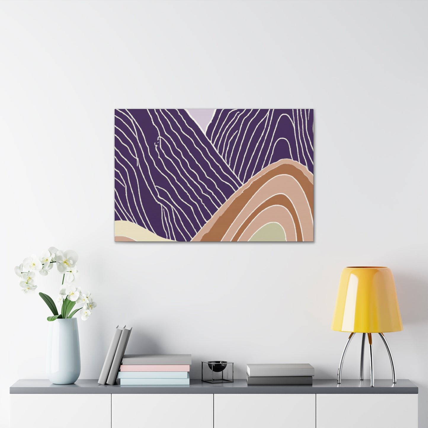 PurpleHills- Midcentury Canvas