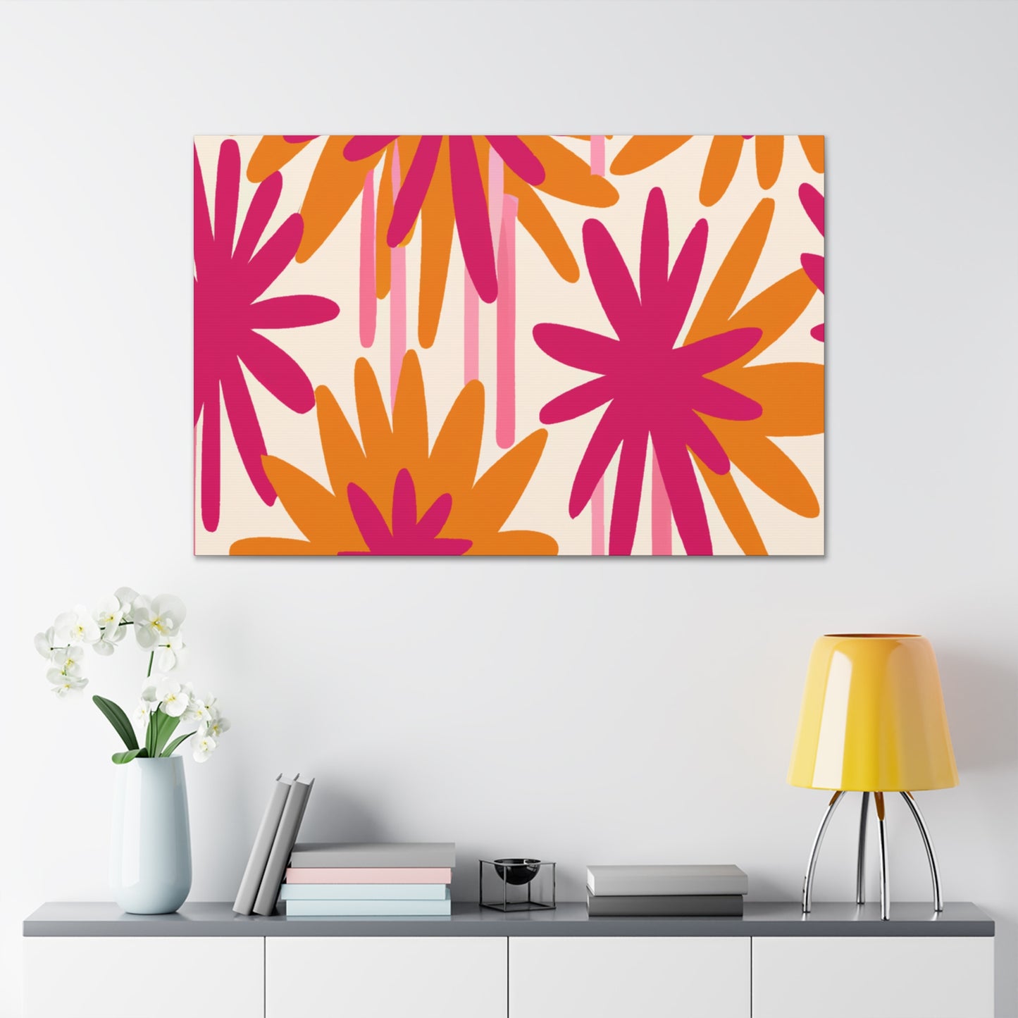 'The Wild Floral Dash' - Floral Canvas