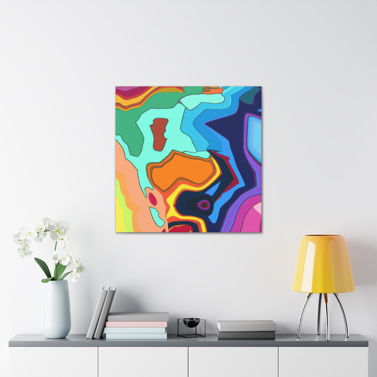Rainbow Mist - Abstract - Canvas