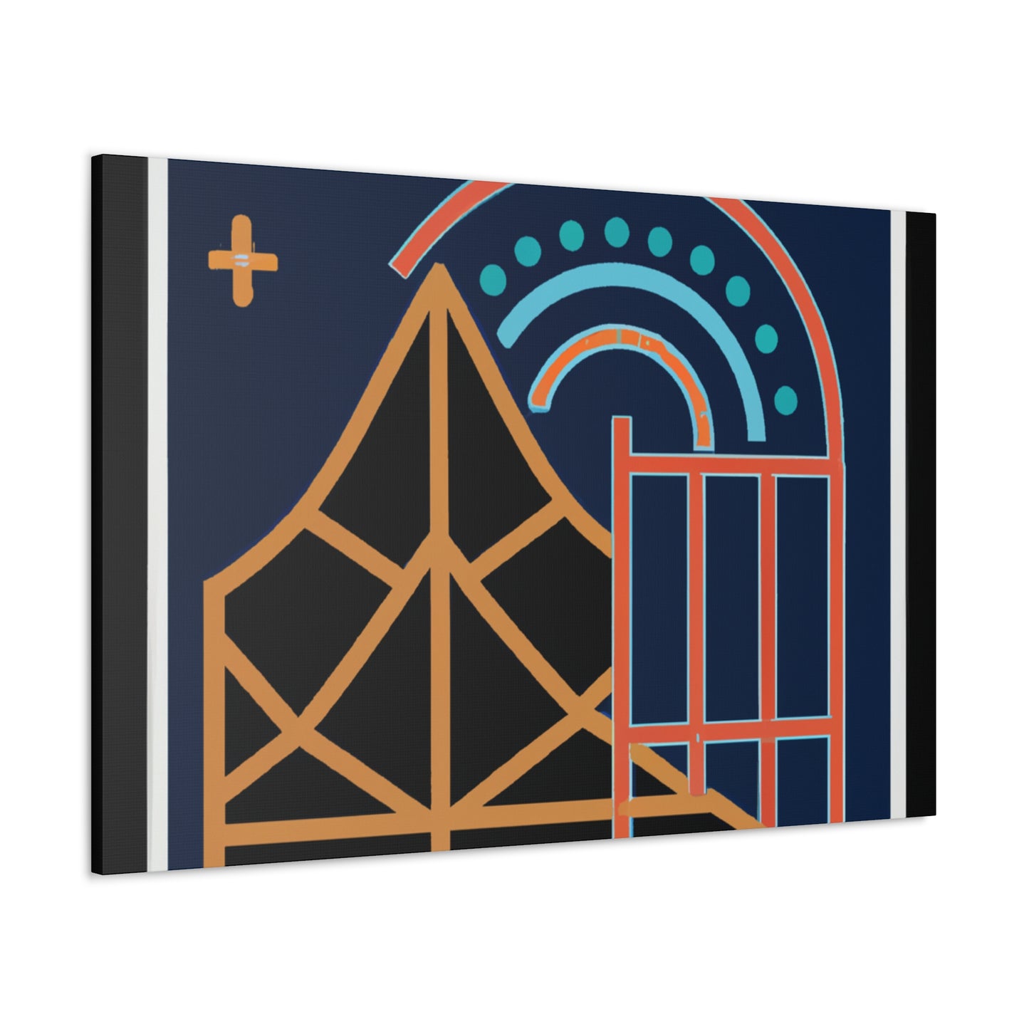 "Guiding Lights - Midcentury" - Canvas