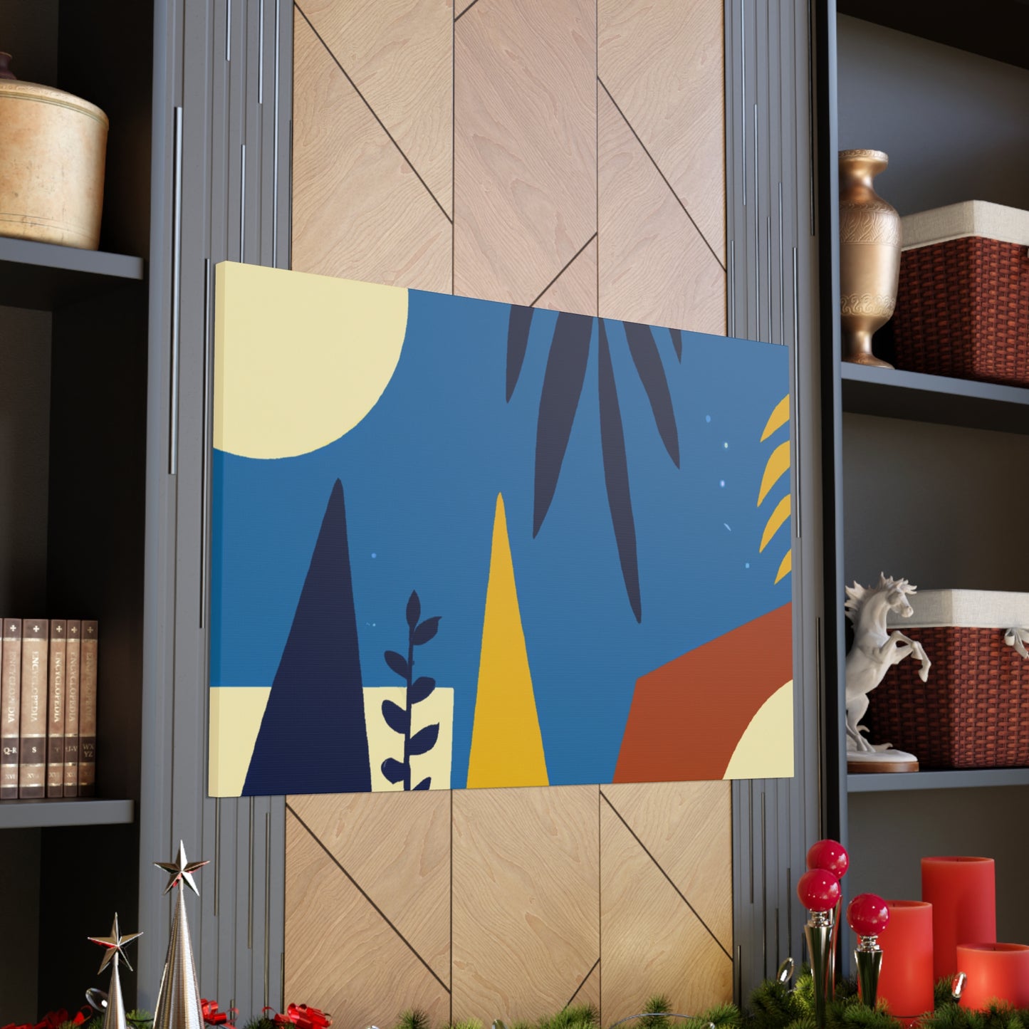 Blue Sky - Midcentury Canvas
