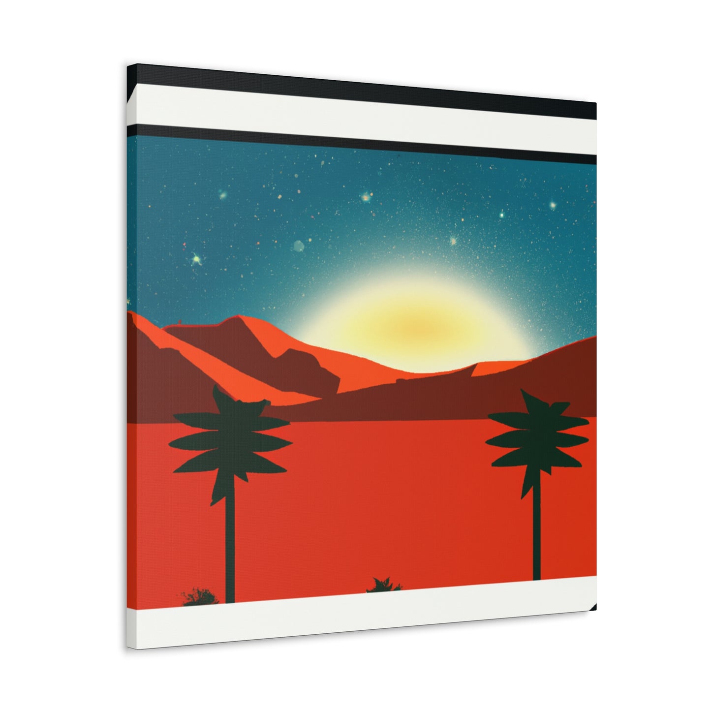 Vivid Hummingbird- Midcentury - Canvas