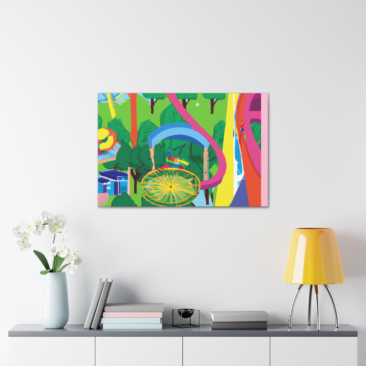 Sunny Bloom-Landscape - Canvas