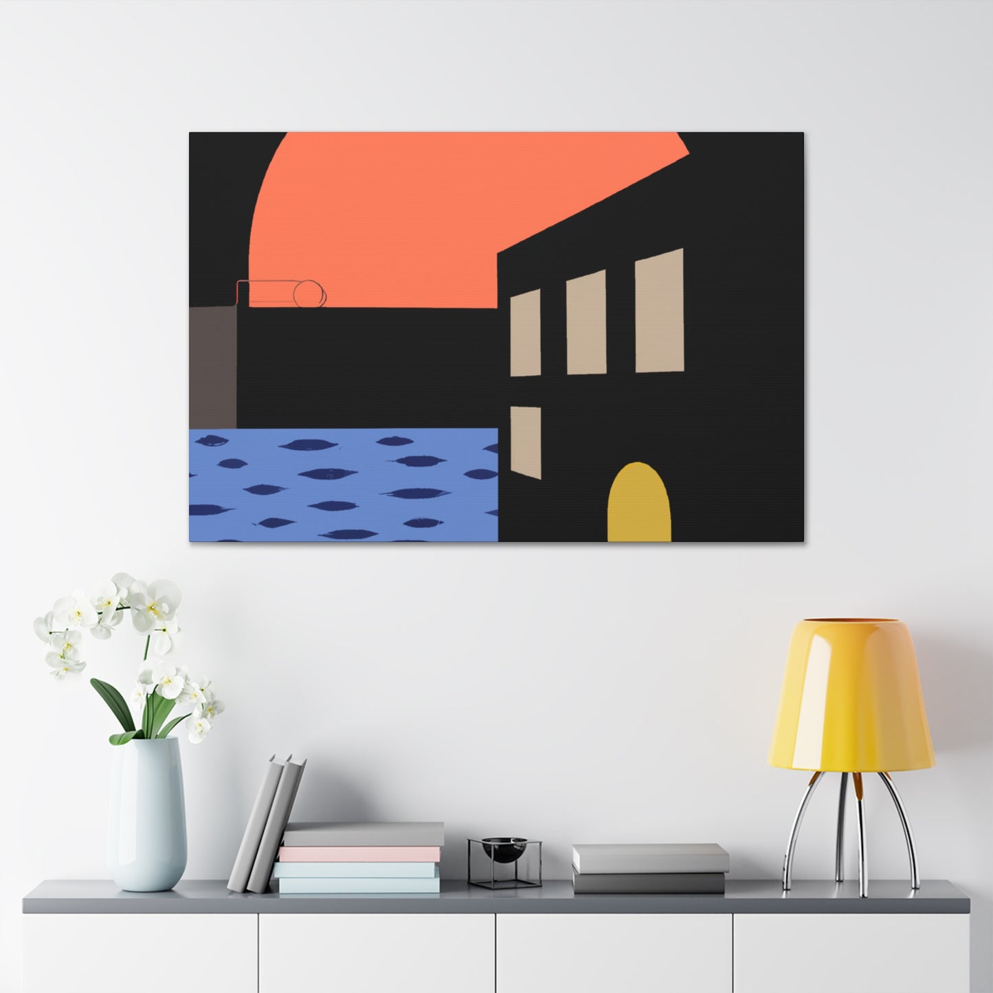 Street Walk - Midcentury Canvas