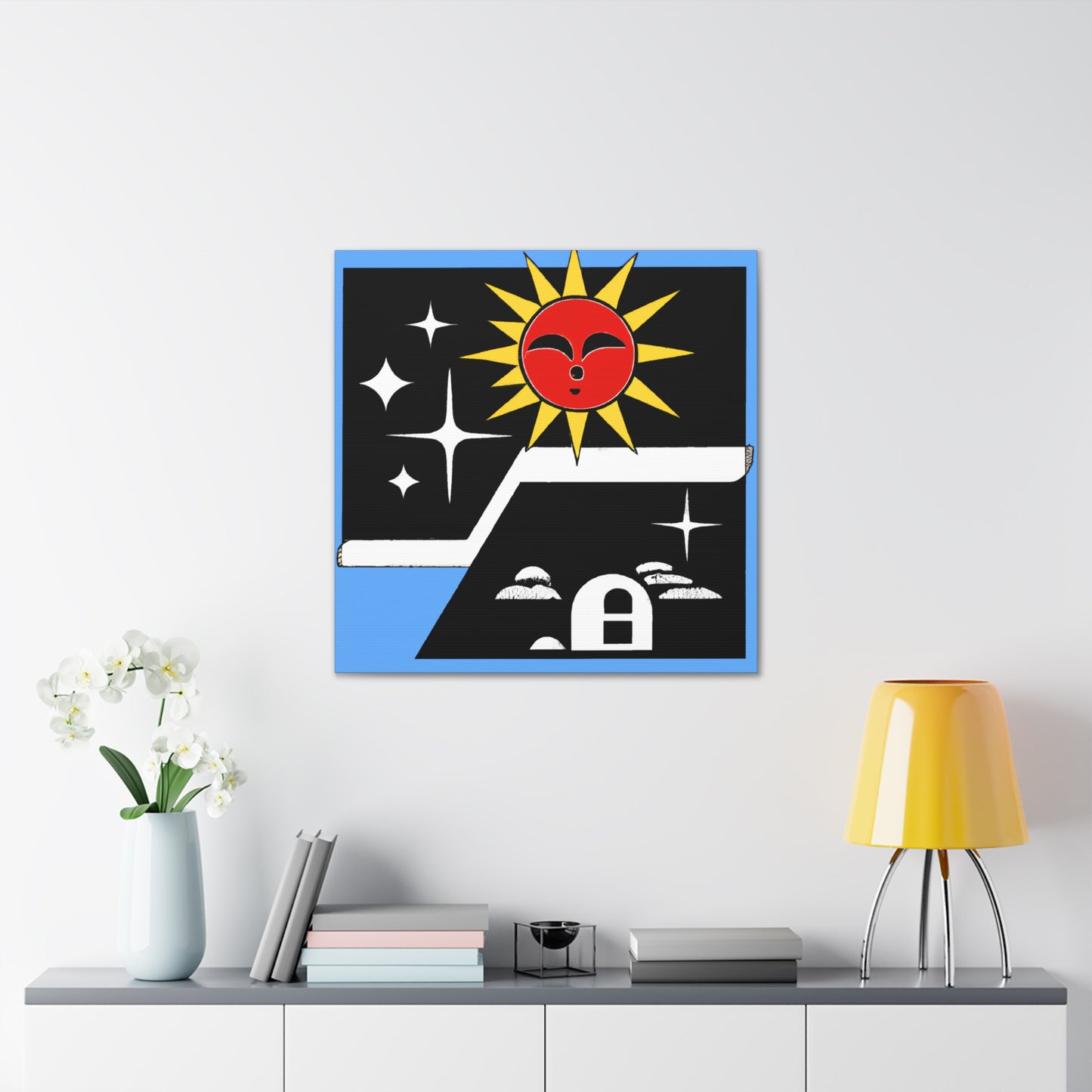 Cottontail Pouncer - Midcentury Canvas