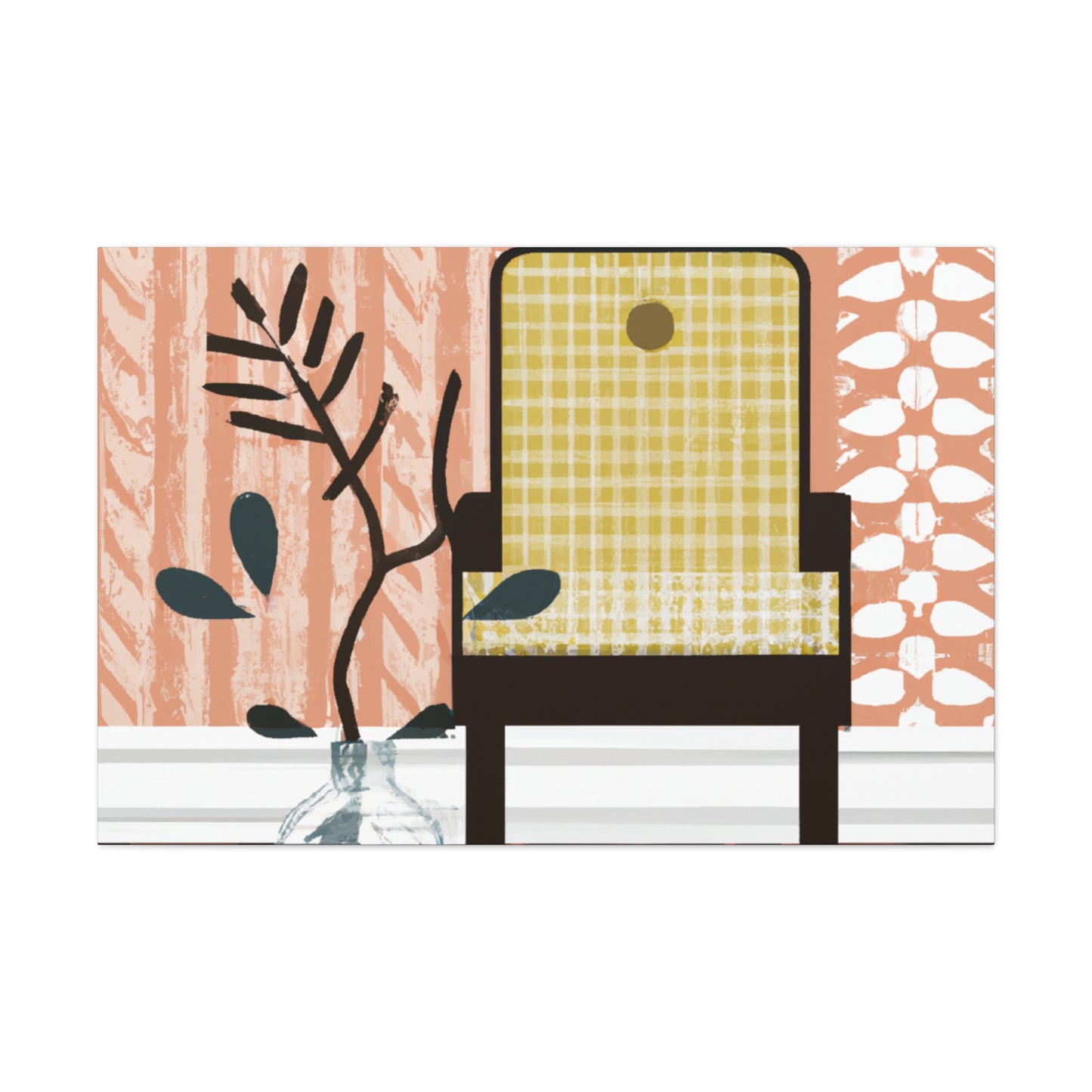 Splendid Pronged Cat - Midcentury Canvas