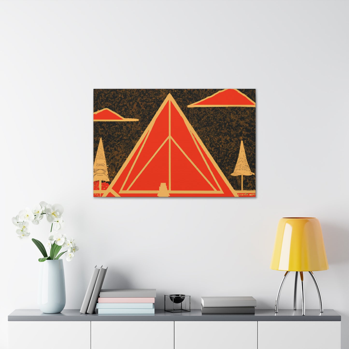 Electric Pyramid - Midcentury Canvas