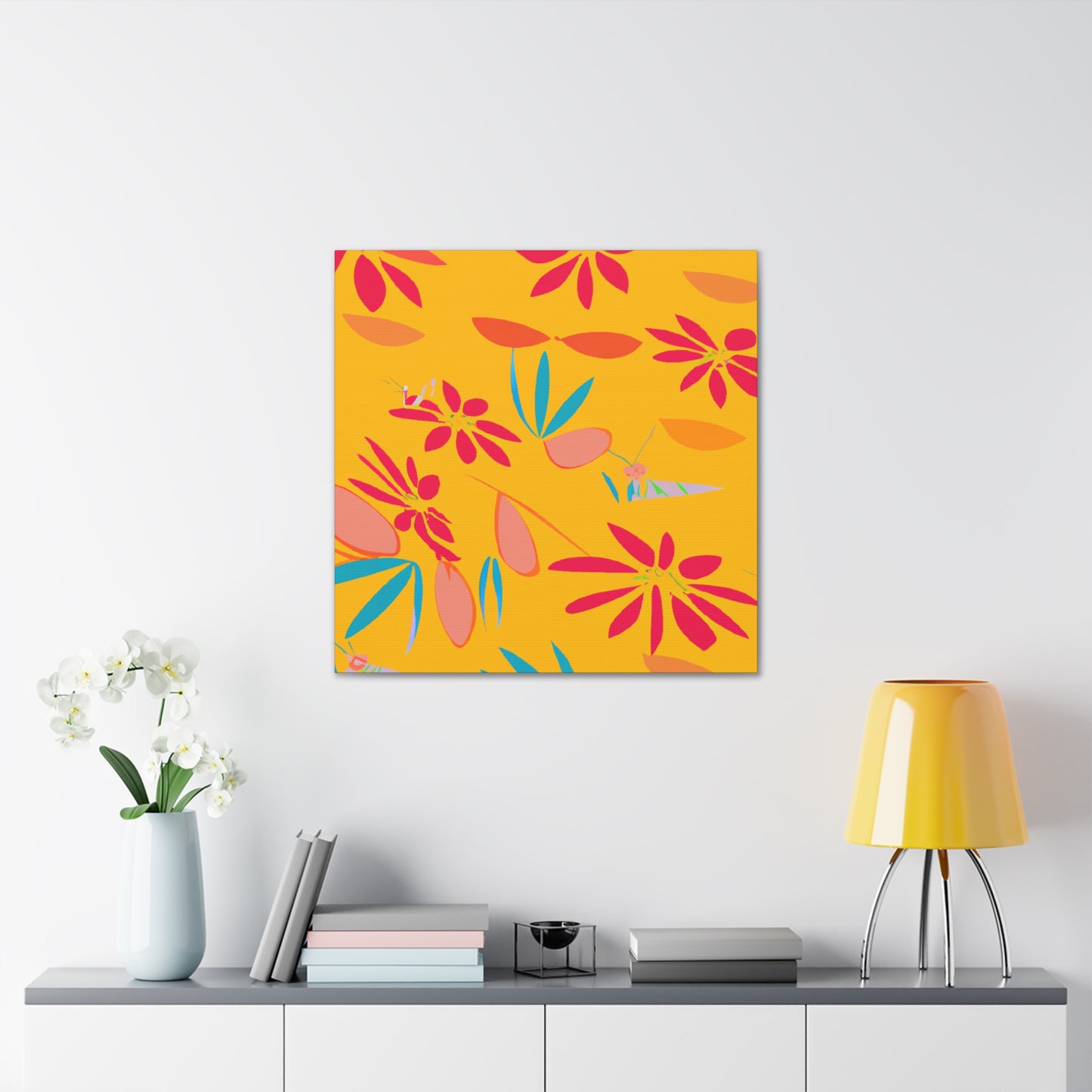 Orangelust - Floral - Canvas