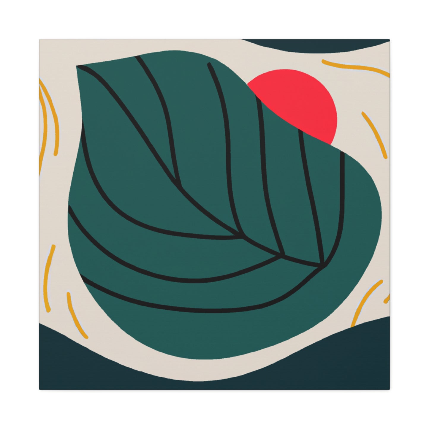 Simplicity Leaf - Minimalism - Canvas