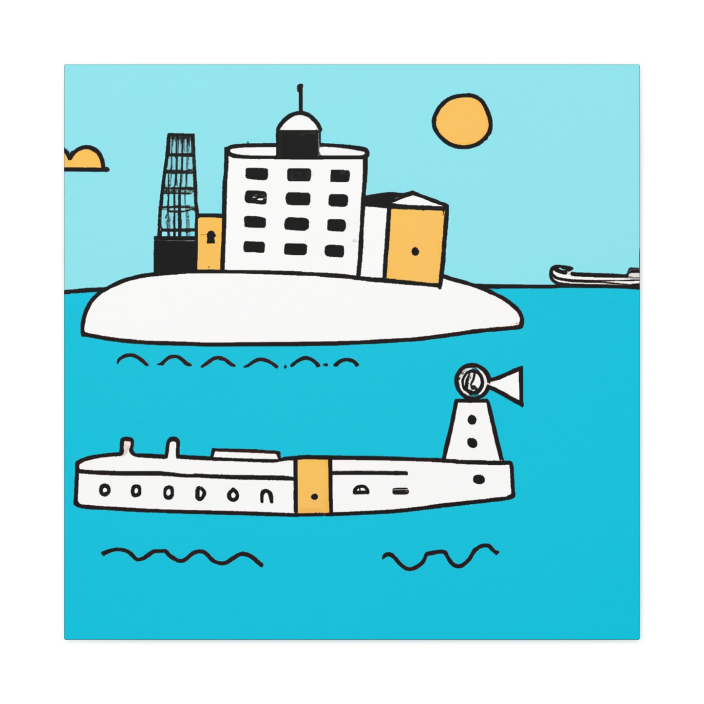 City Island - Minimalism - Canvas