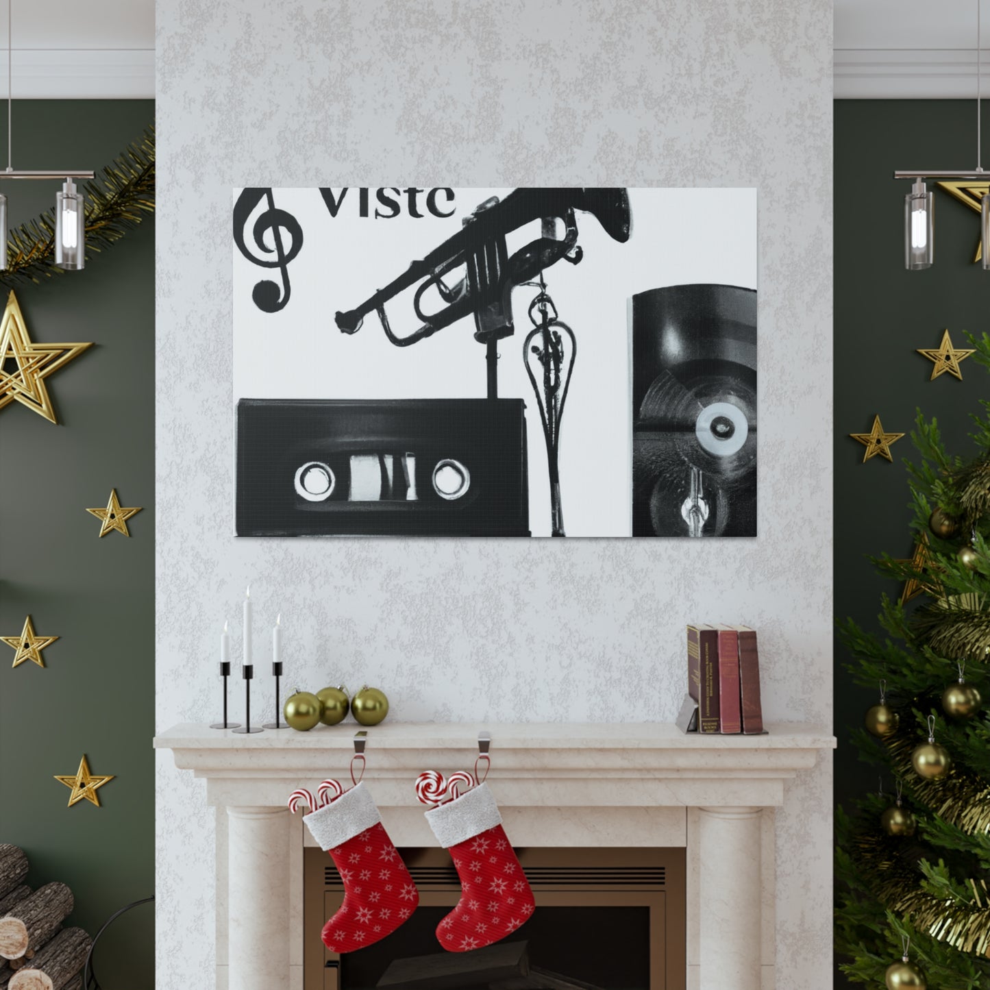 Viste Set - Retro Music and Film Canvas