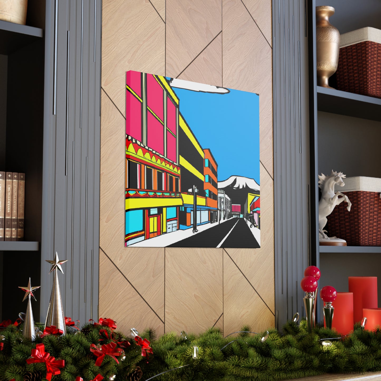 Rock 'n' Roll Avenue - Architectural Canvas Pop Art