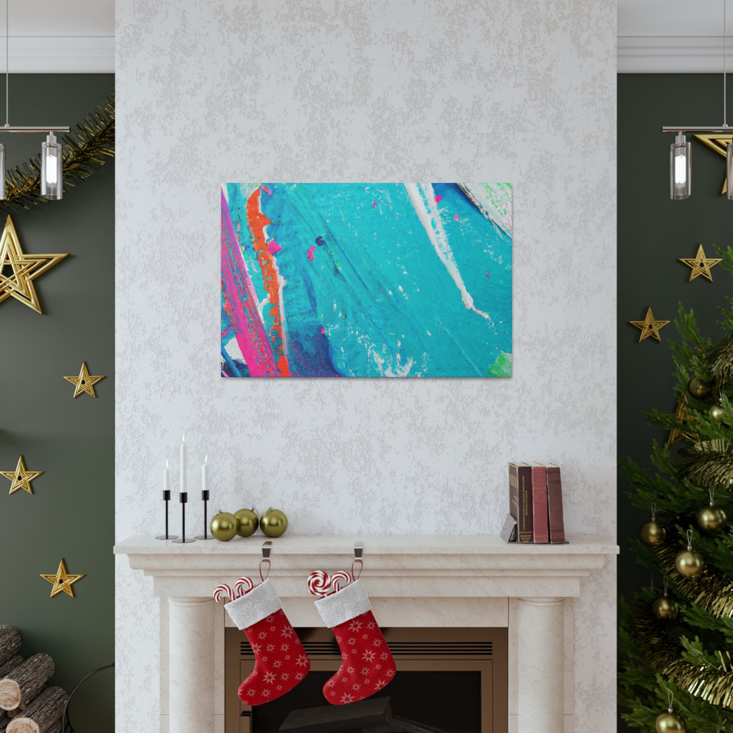 Aqua Lung- Abstract Canvas