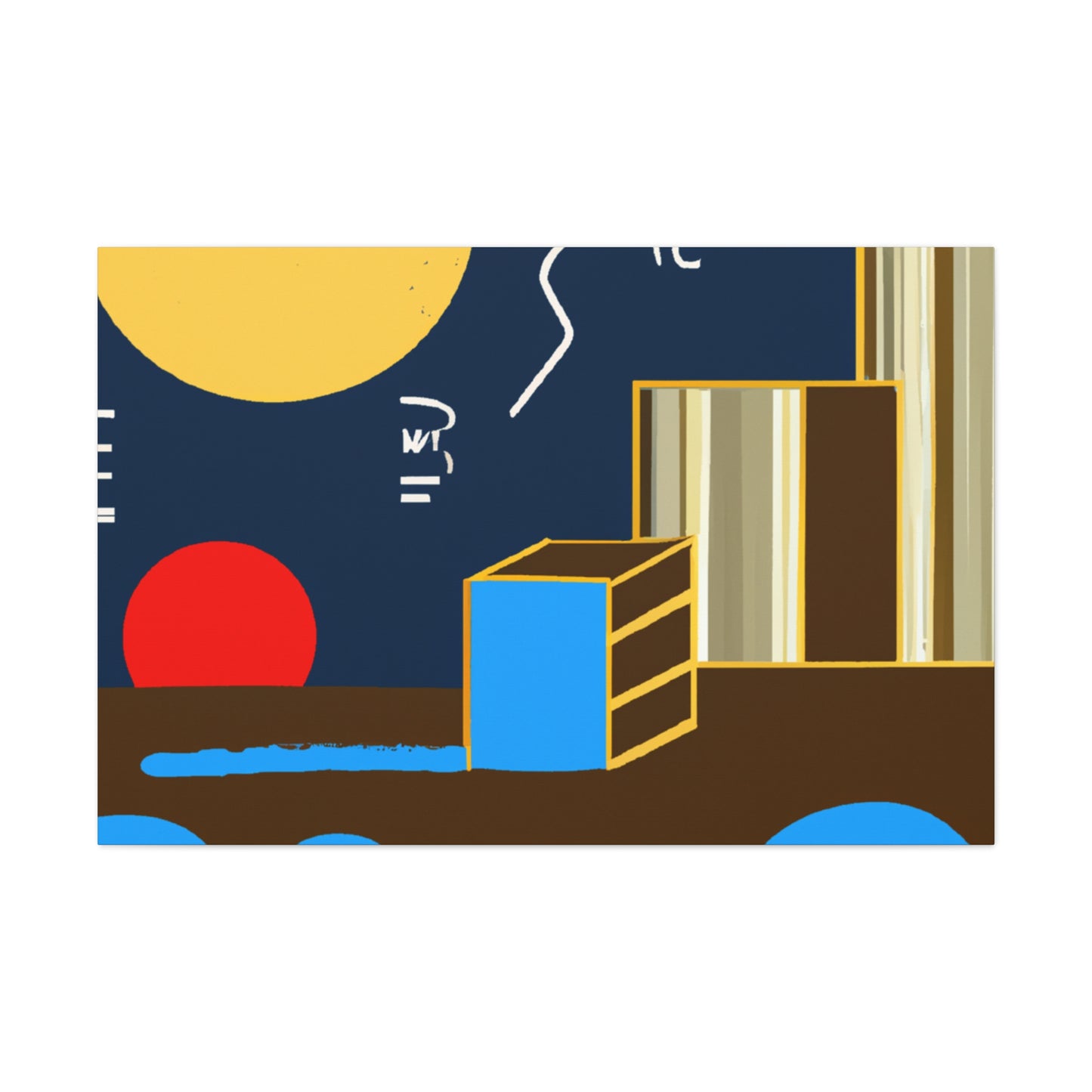 Lines of Inception - Midcentury - Canvas