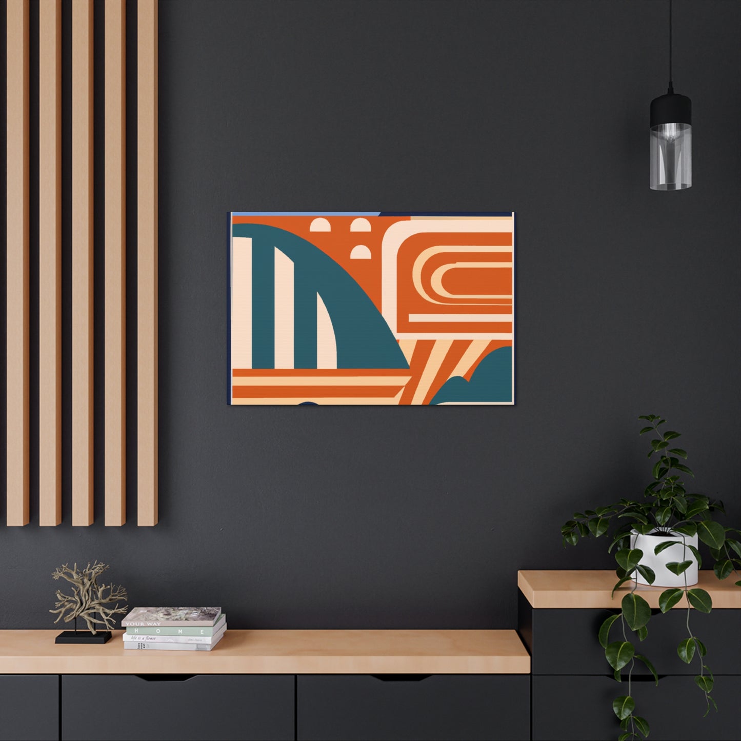 Fantastic Reindeer - Midcentury Canvas