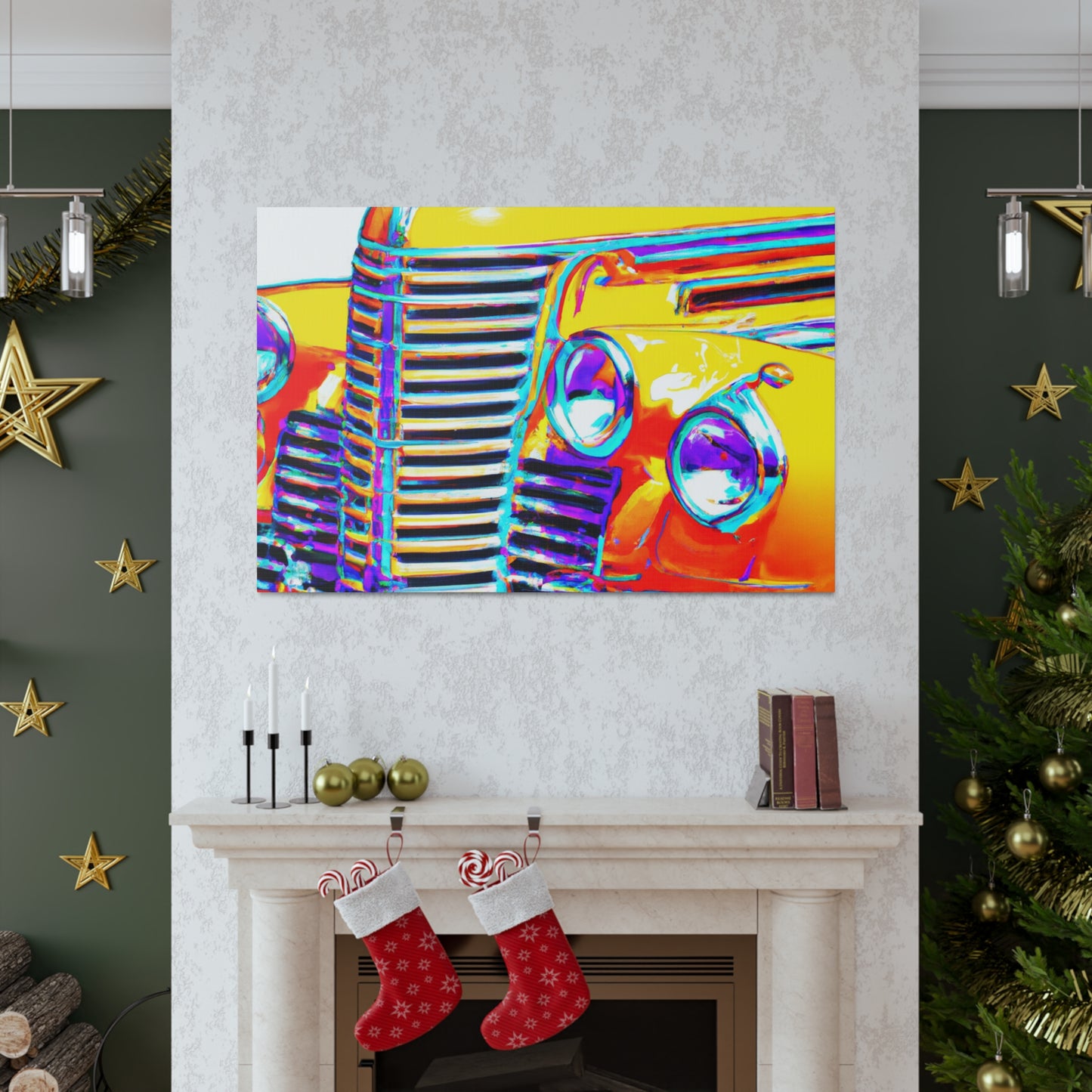 "Retro Rod" - Automobile Canvas