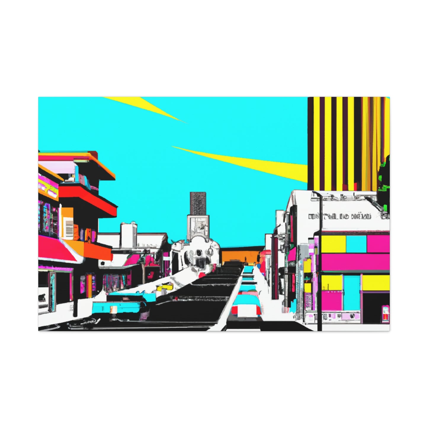 Futuristic Alley - Canvas Pop Art