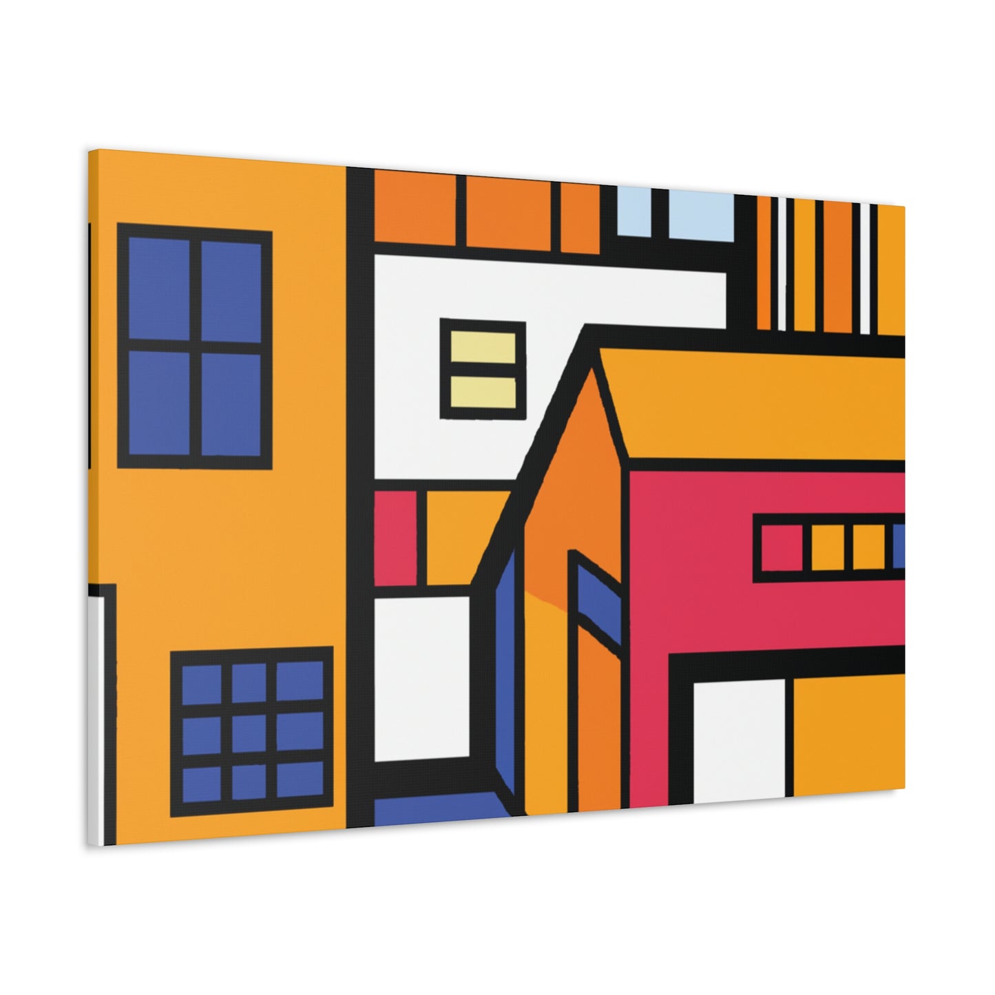 "Elegant Swirls - Midcentury" - Canvas