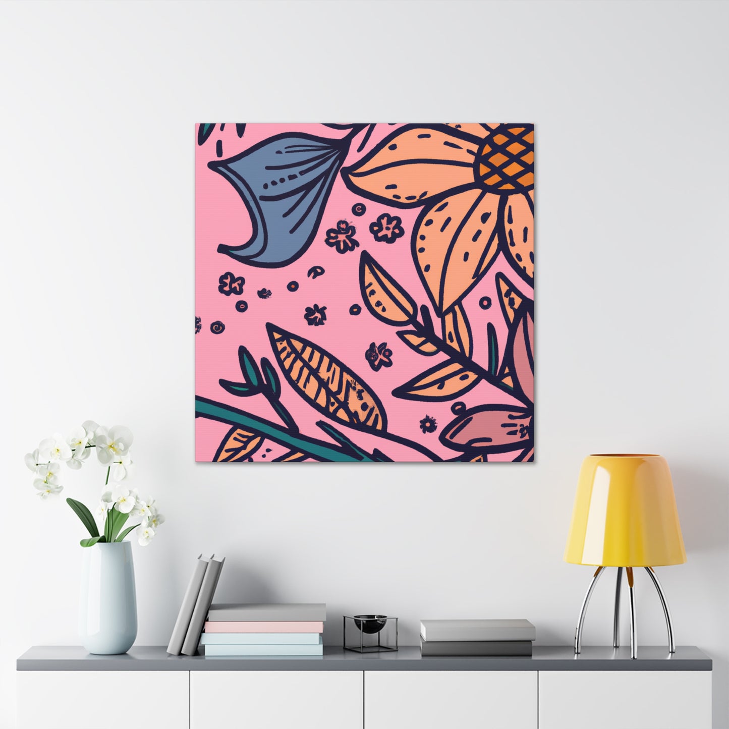 Rosesky - Floral - Canvas