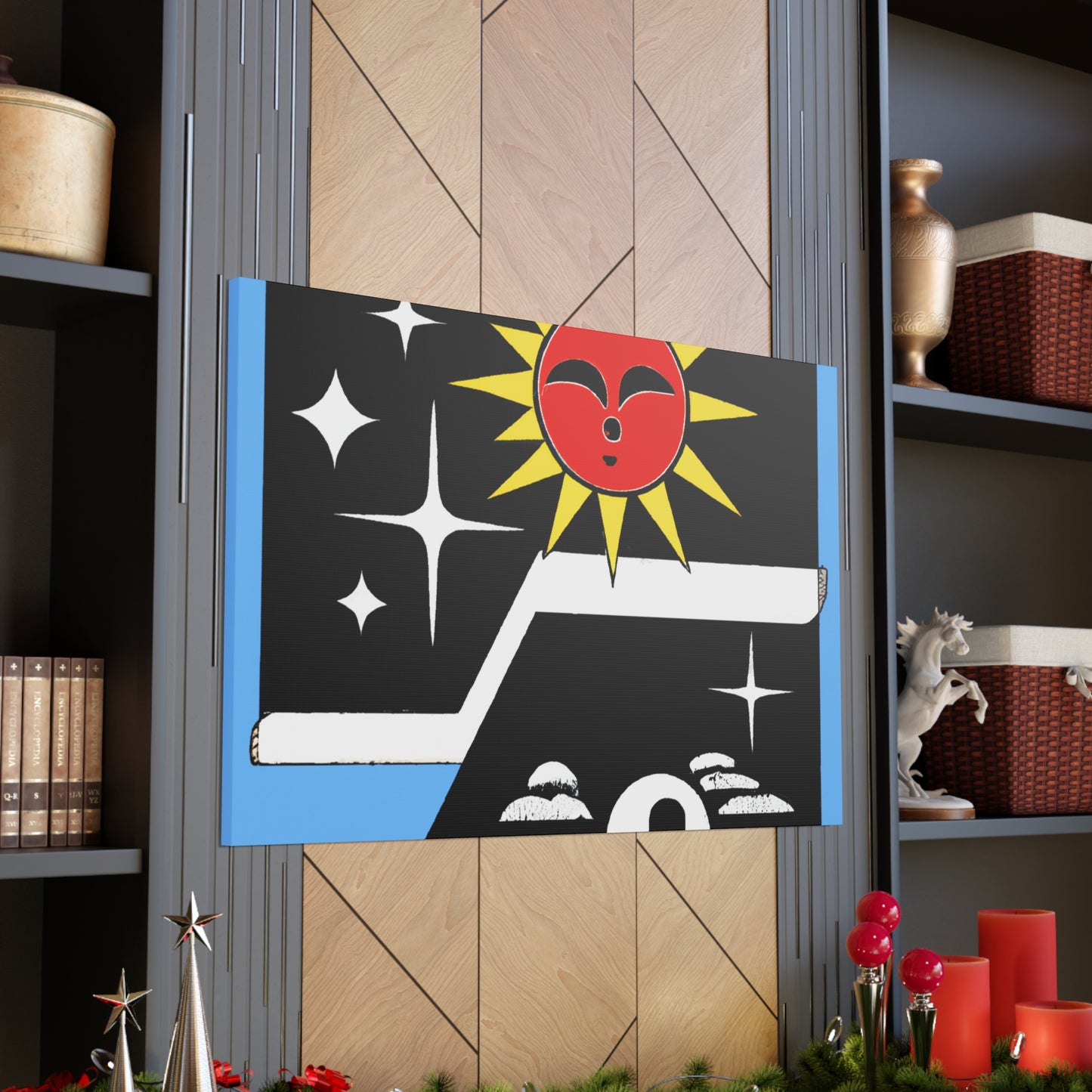 Cottontail Pouncer - Midcentury Canvas