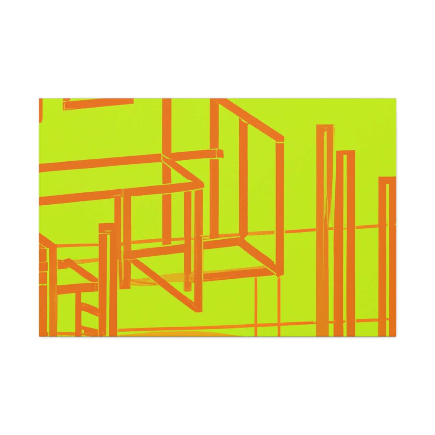 Neon Structure - Canvas - Architectural