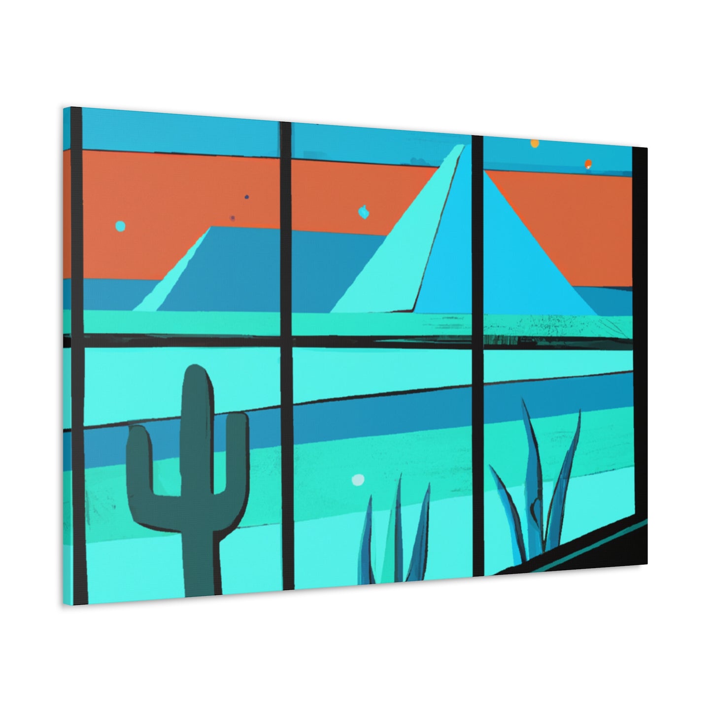 "Abstract Balance - Midcentury" - Canvas