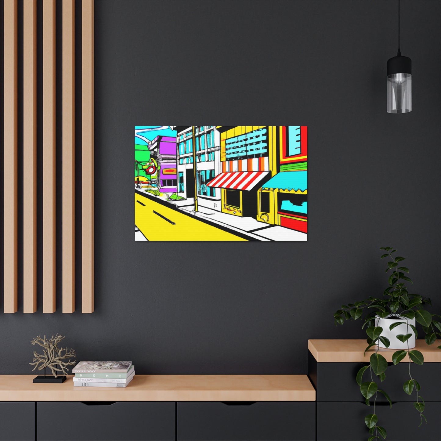 Sunnydale Row. - Architectural Canvas Pop Art