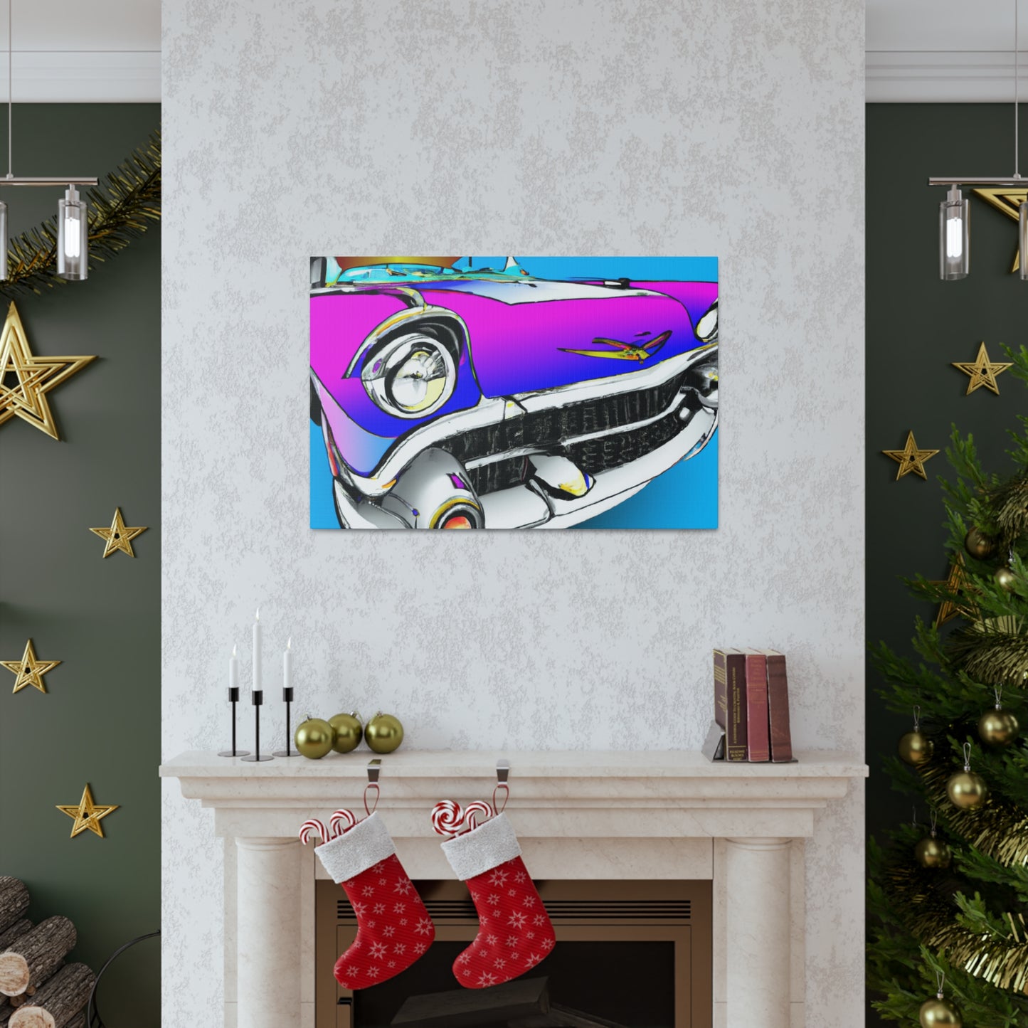 "Classic Car Story" - Automobile Canvas