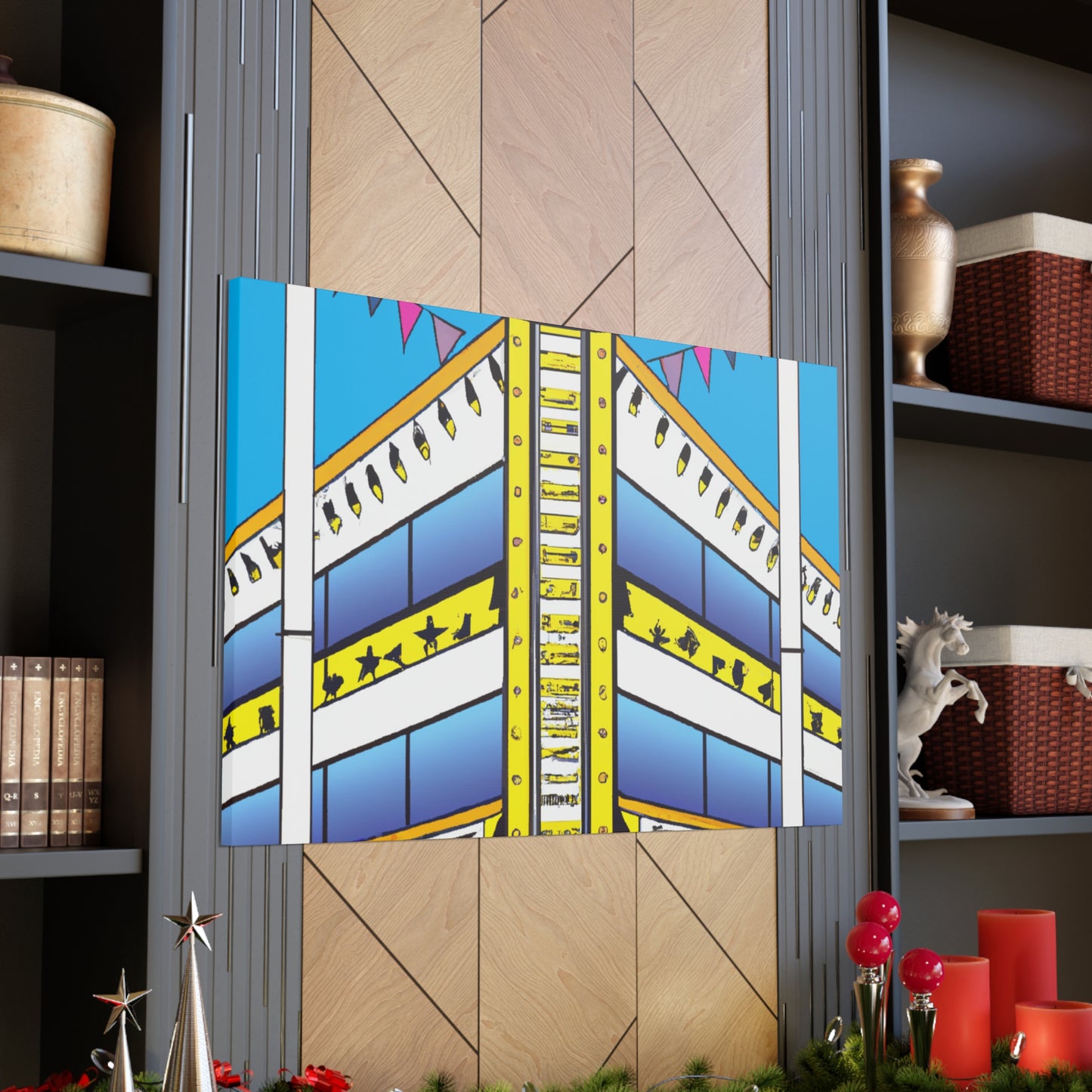 The Dizzy Disc Jockey Shack - Canvas - Pop Art