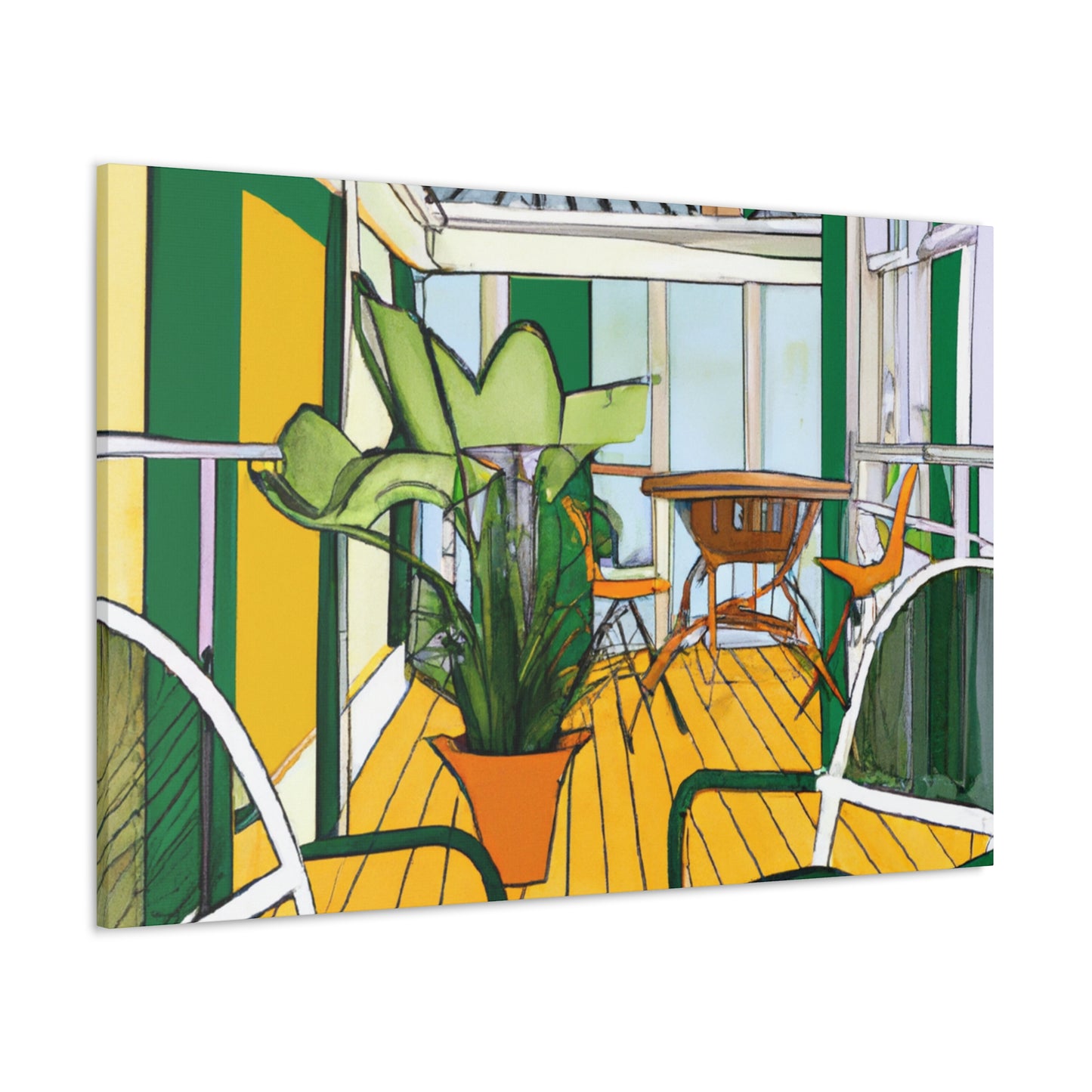 Zen Landscape - Midcentury - Canvas