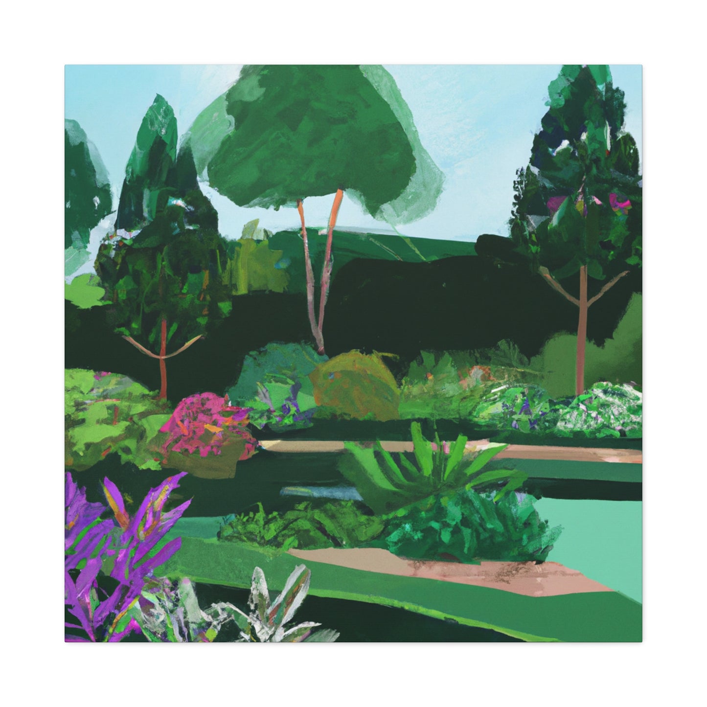 Flowering Fields - Landscape - Canvas