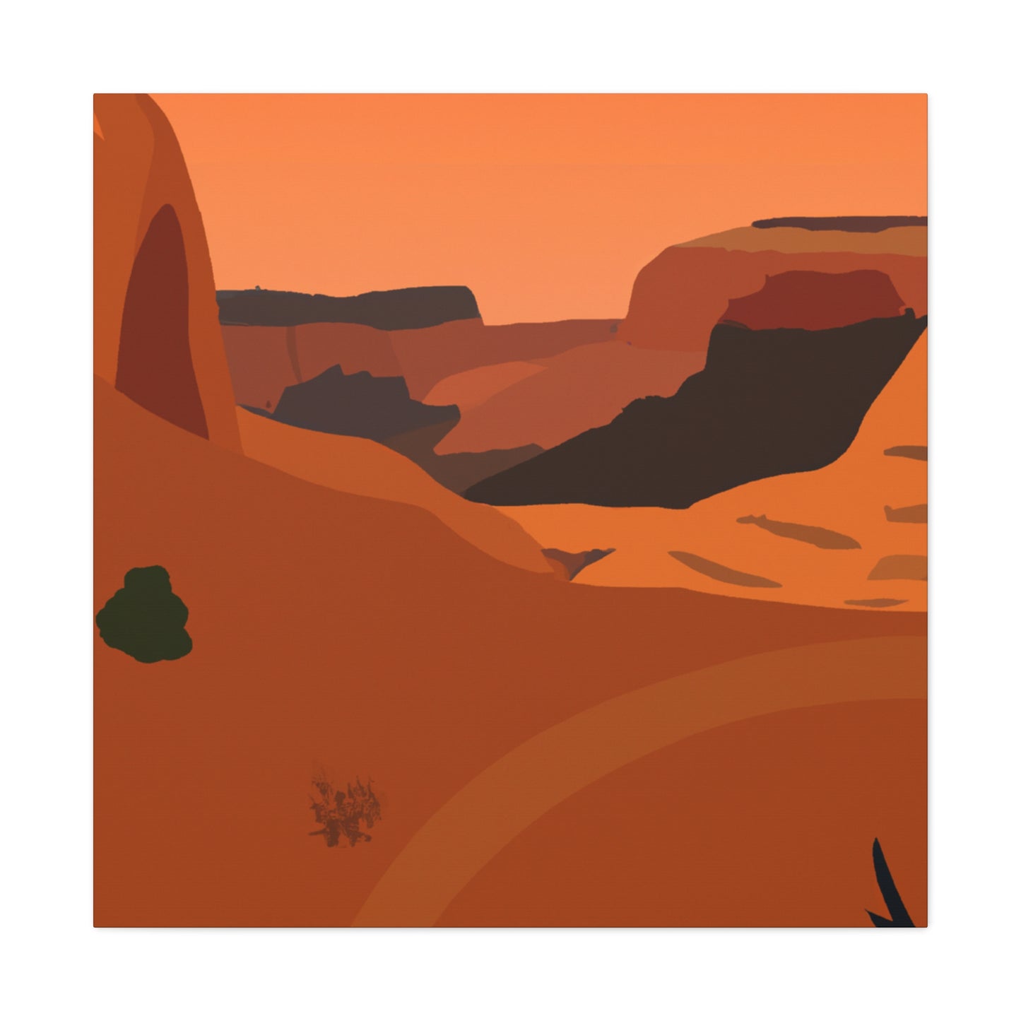 Sandwhirls-Landscape - Canvas - Desert