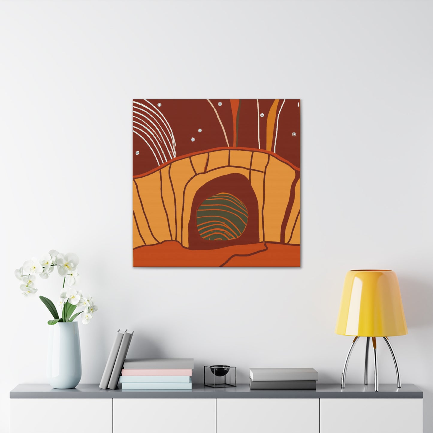 Retro Facade - Midcentury - Canvas