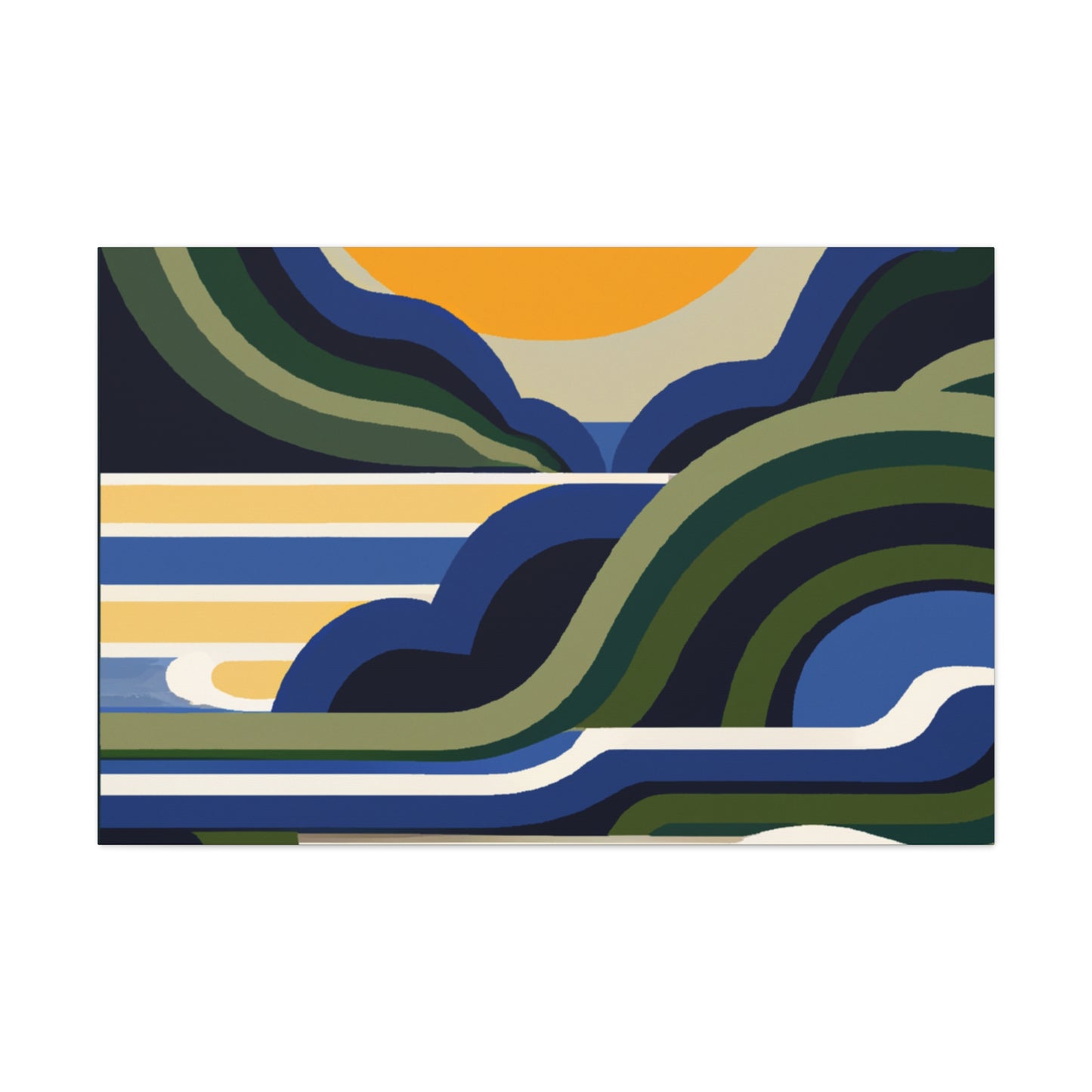 Mount Potamus - Midcentury Canvas