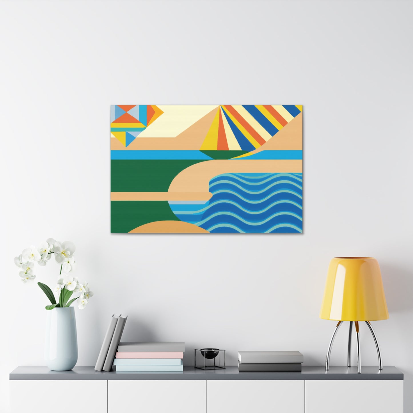 Waterpark - Midcentury Canvas