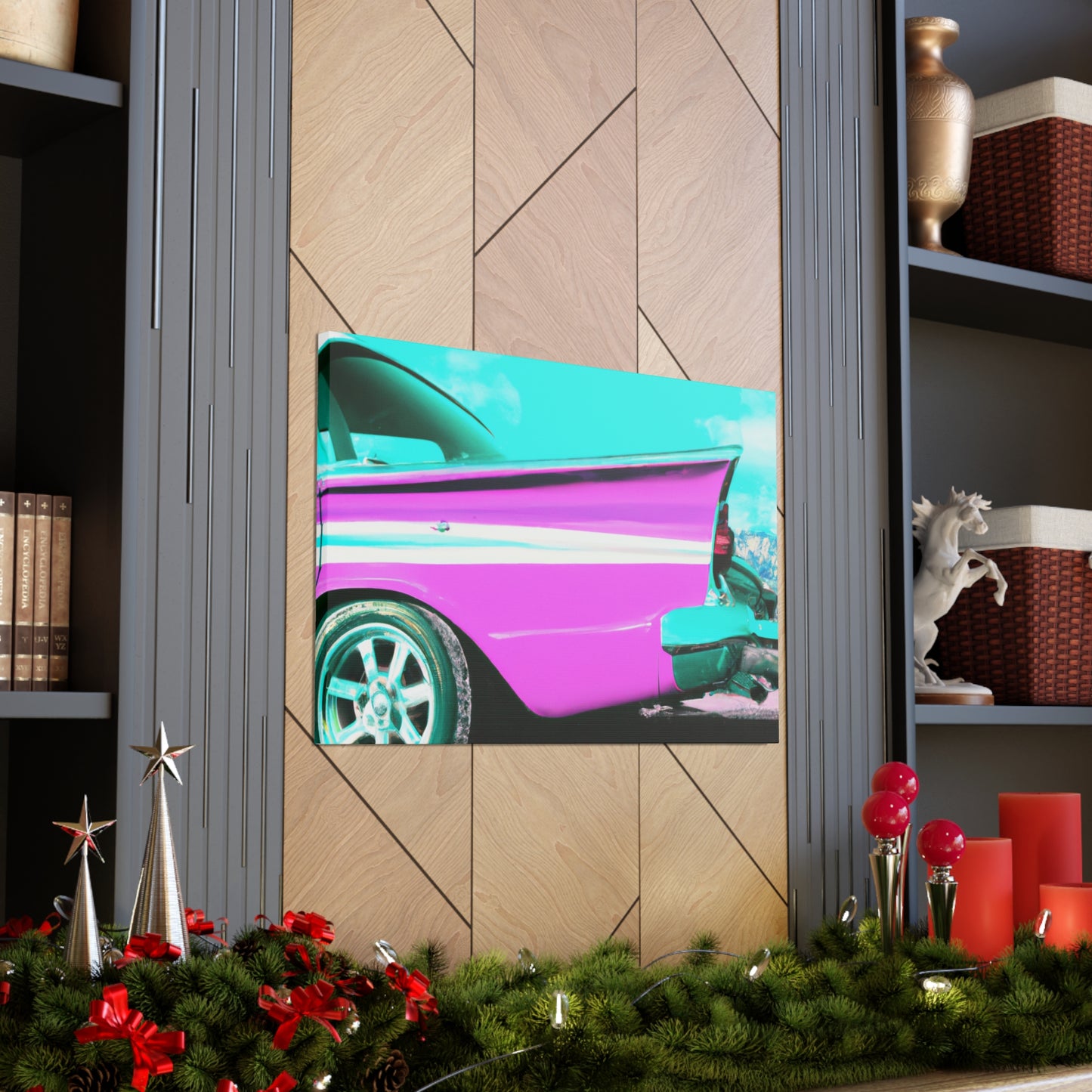 "Classic Speedway" - Automobile Canvas