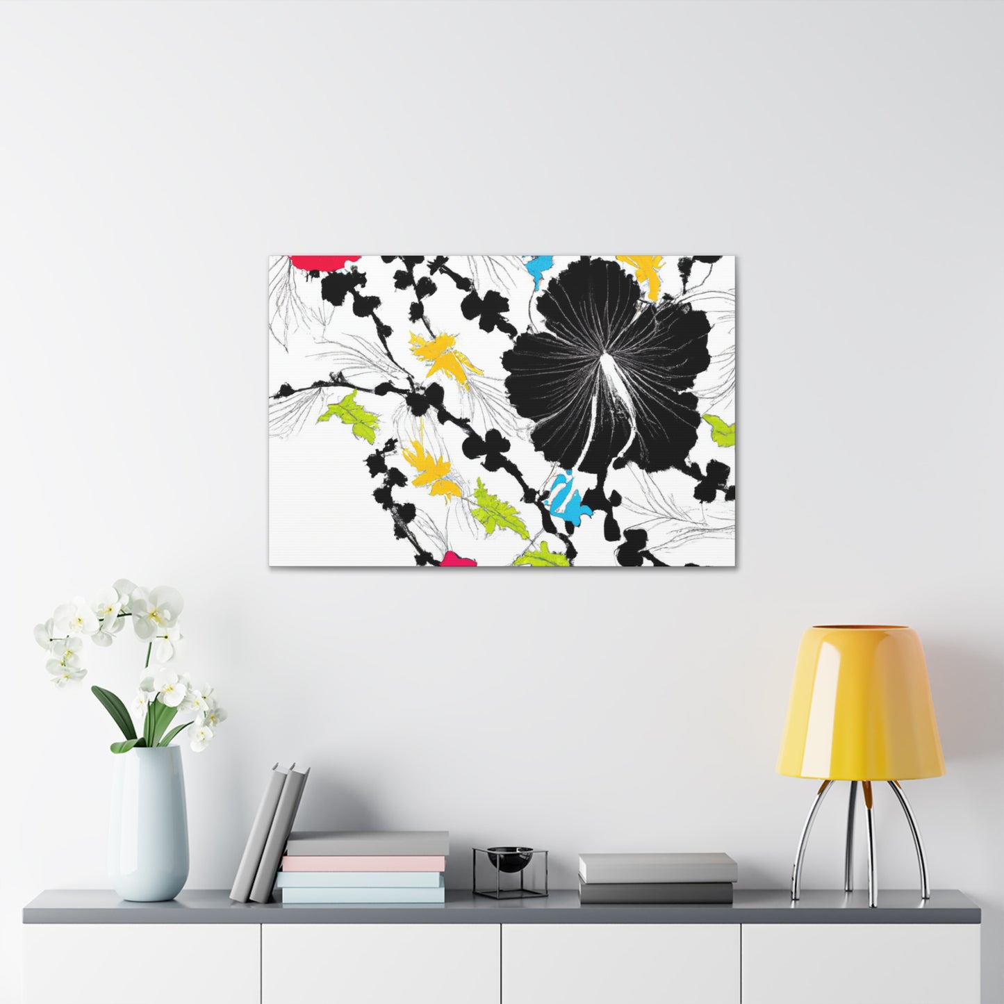 Periwinkle Petals - Floral - Canvas